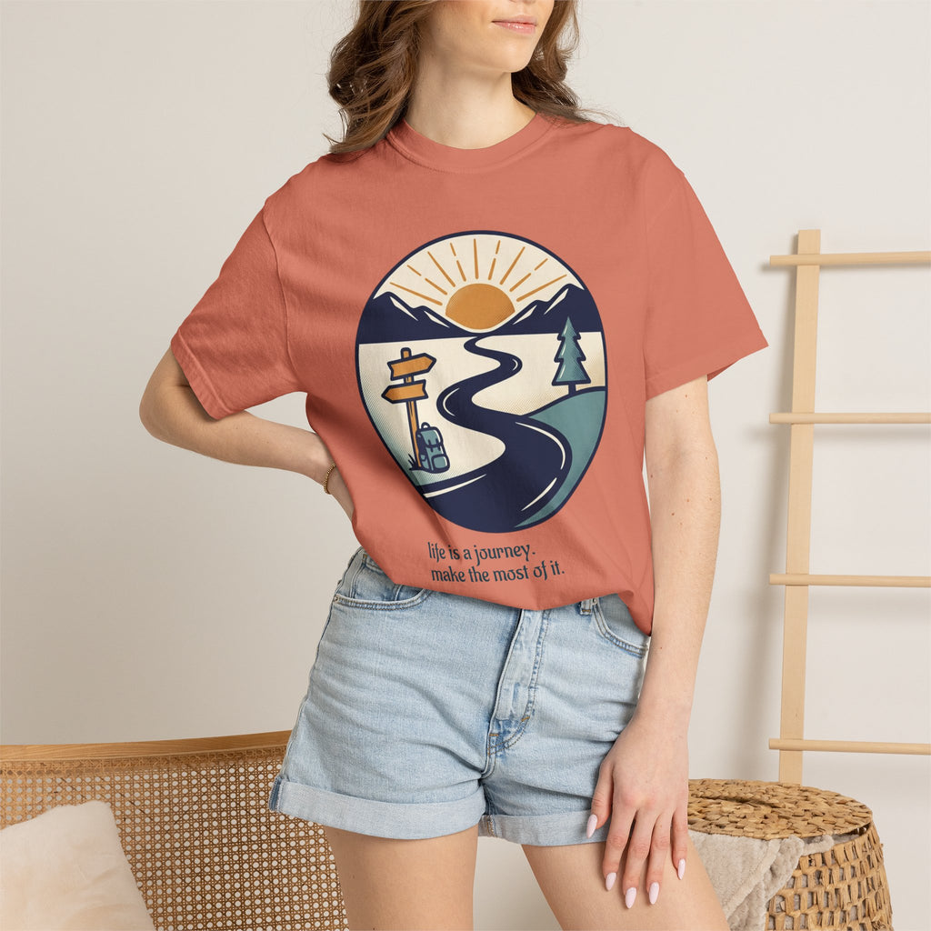 Life Is a Journey Unisex Garment-Dyed Tee