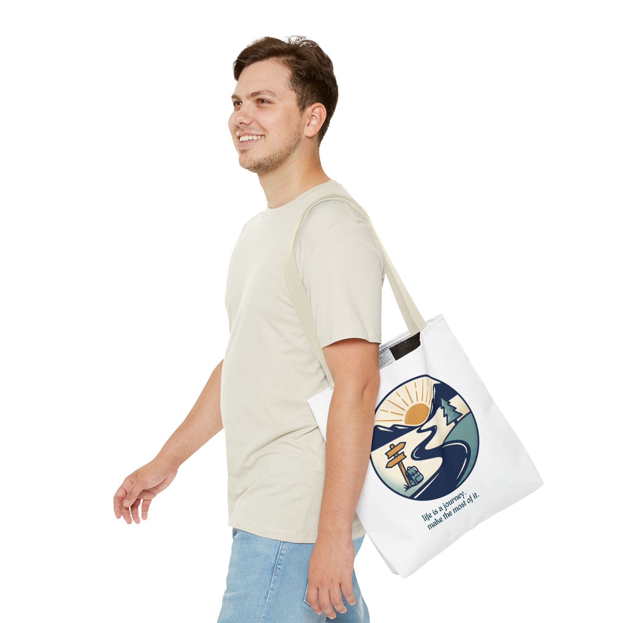 Tote Bag — All‑Over Print, Durable Polyester (3 Sizes)