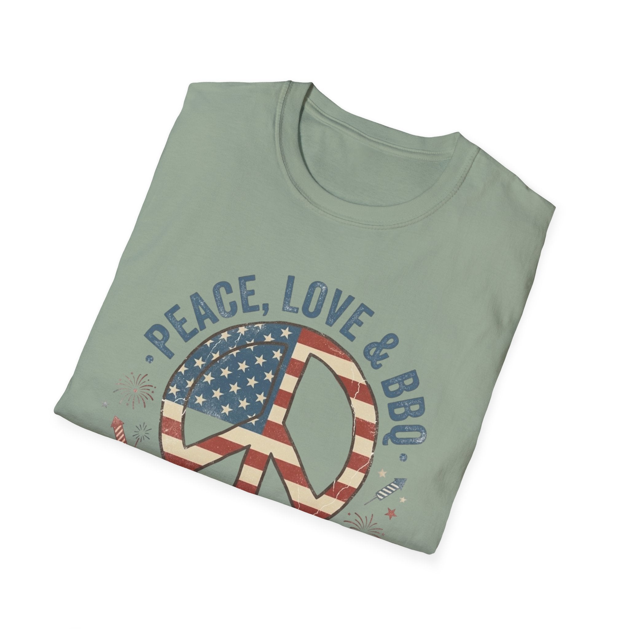Stars & Stripes Unisex Softstyle Tee – 4th of July