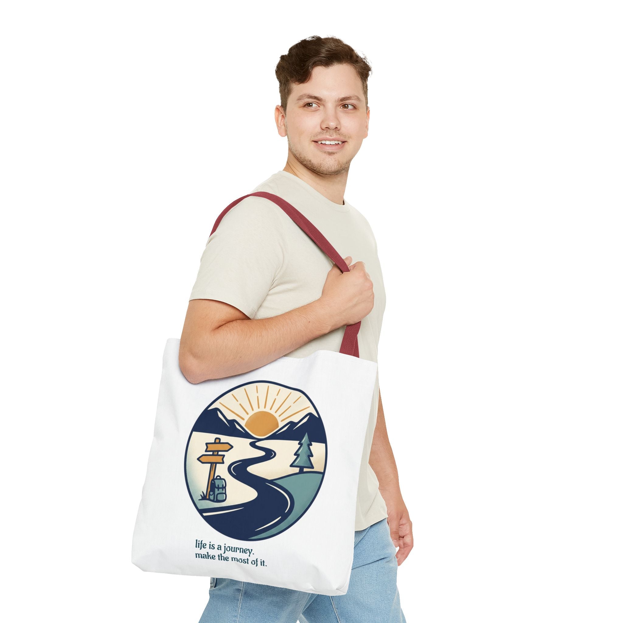 Tote Bag — All‑Over Print, Durable Polyester (3 Sizes)
