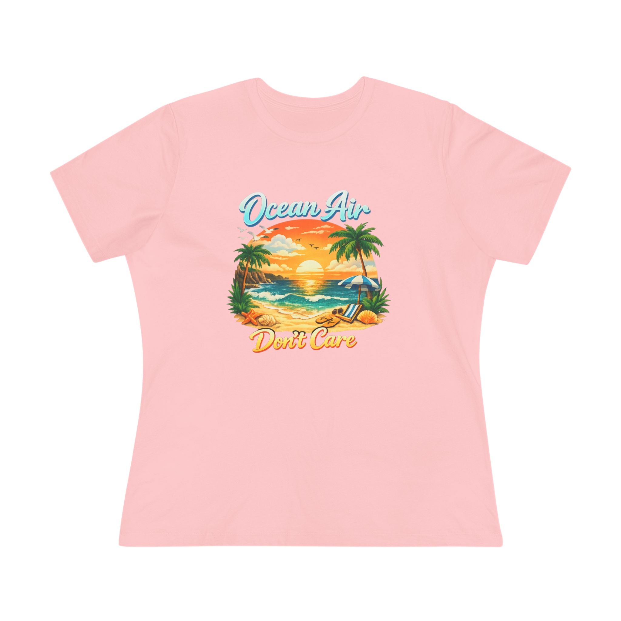Ocean Air Don't Care Women's Cotton Tee