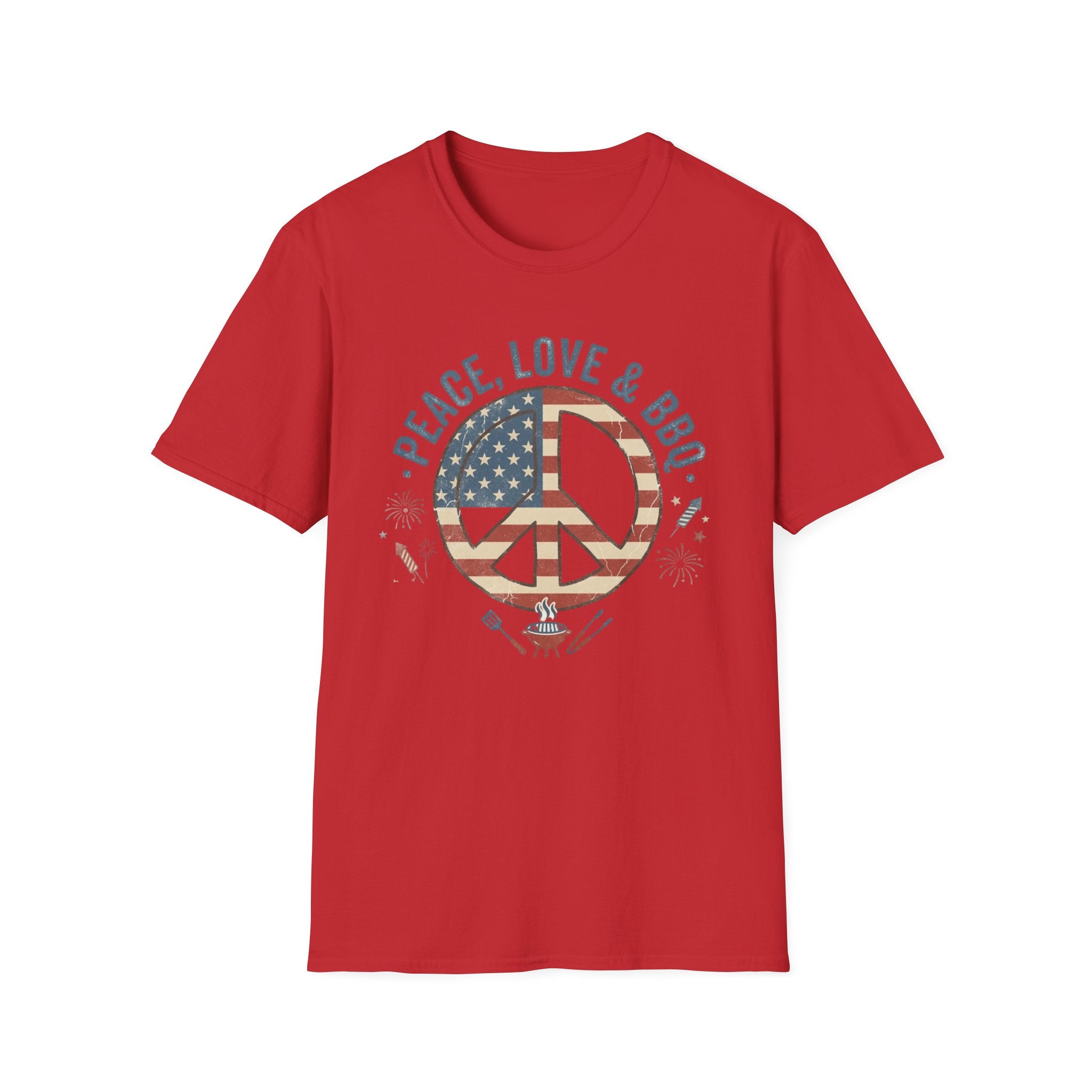 Stars & Stripes Unisex Softstyle Tee – 4th of July