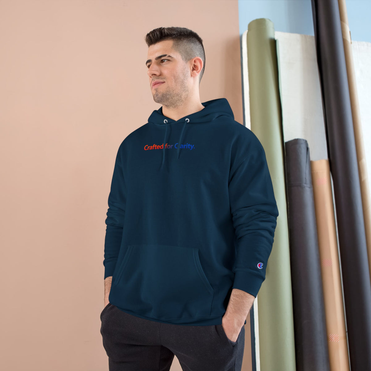 Crafted for Clarity – Champion Eco Hooded Sweatshirt by Adaptive Blends