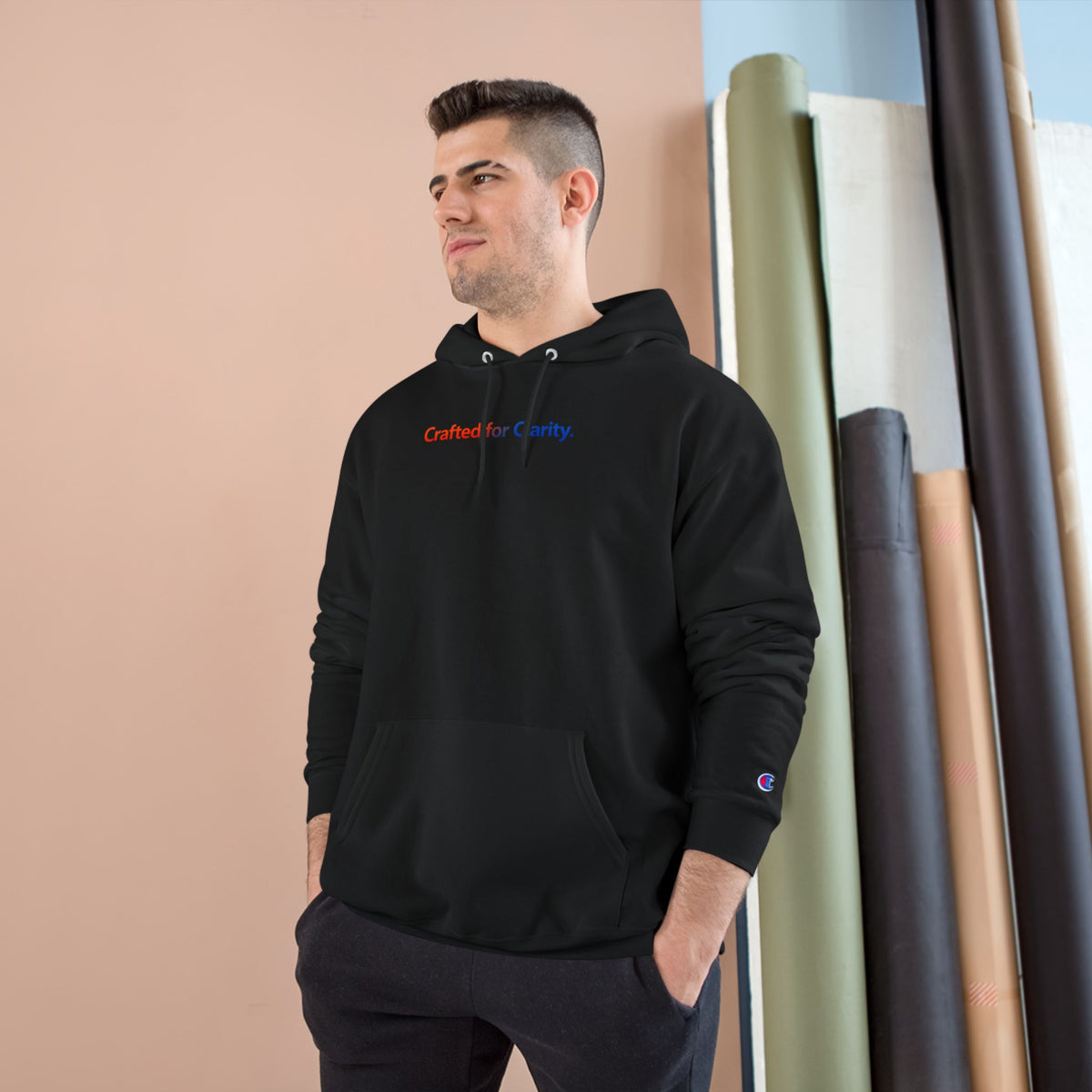 Crafted for Clarity – Champion Eco Hooded Sweatshirt by Adaptive Blends