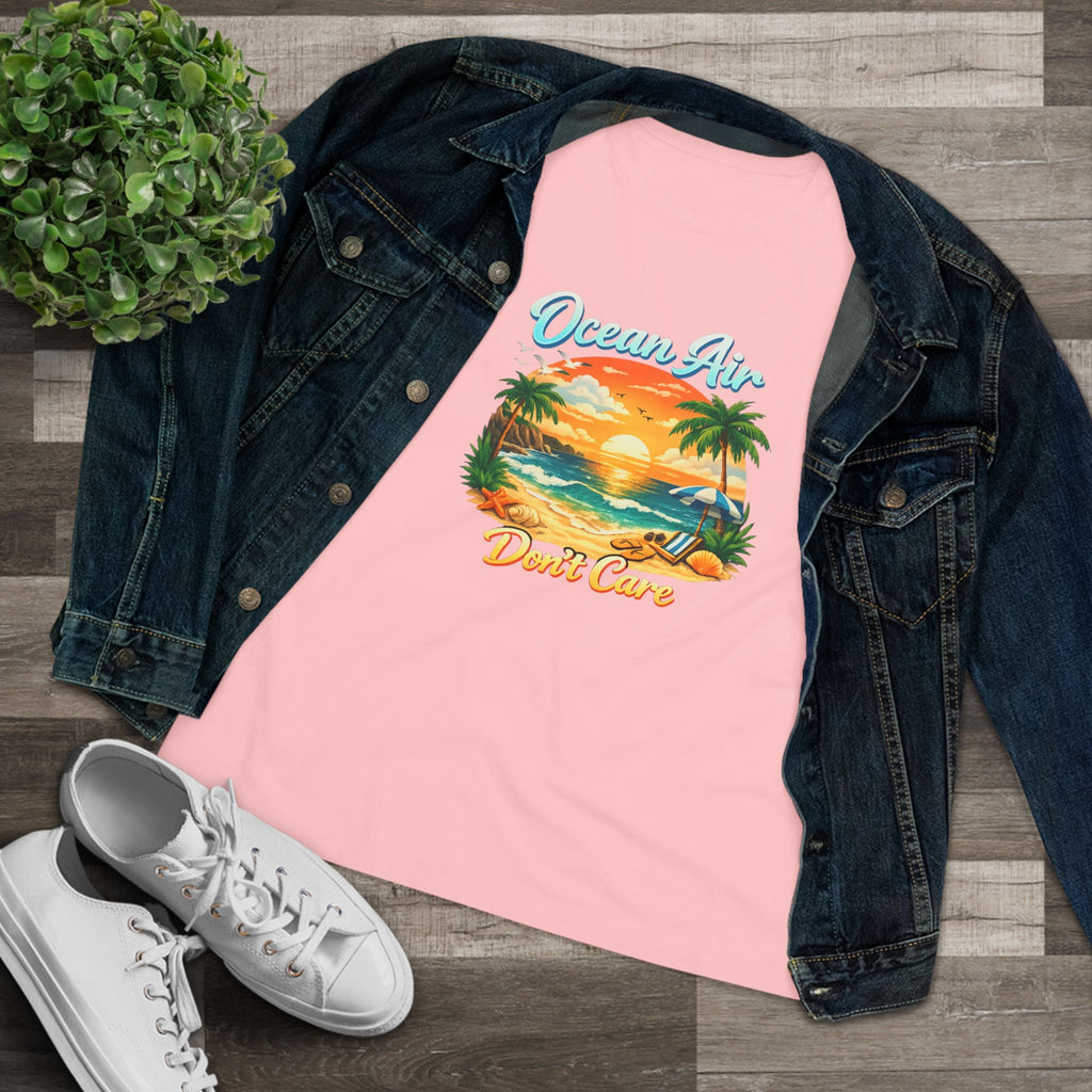Ocean Air Don't Care Women's Cotton Tee