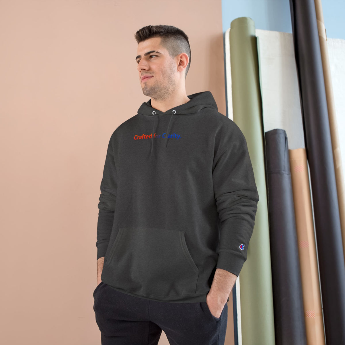 Crafted for Clarity – Champion Eco Hooded Sweatshirt by Adaptive Blends