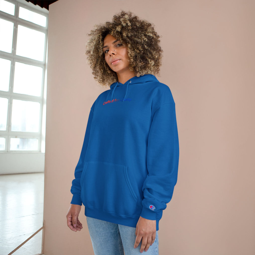 Crafted for Clarity – Champion Eco Hooded Sweatshirt by Adaptive Blends