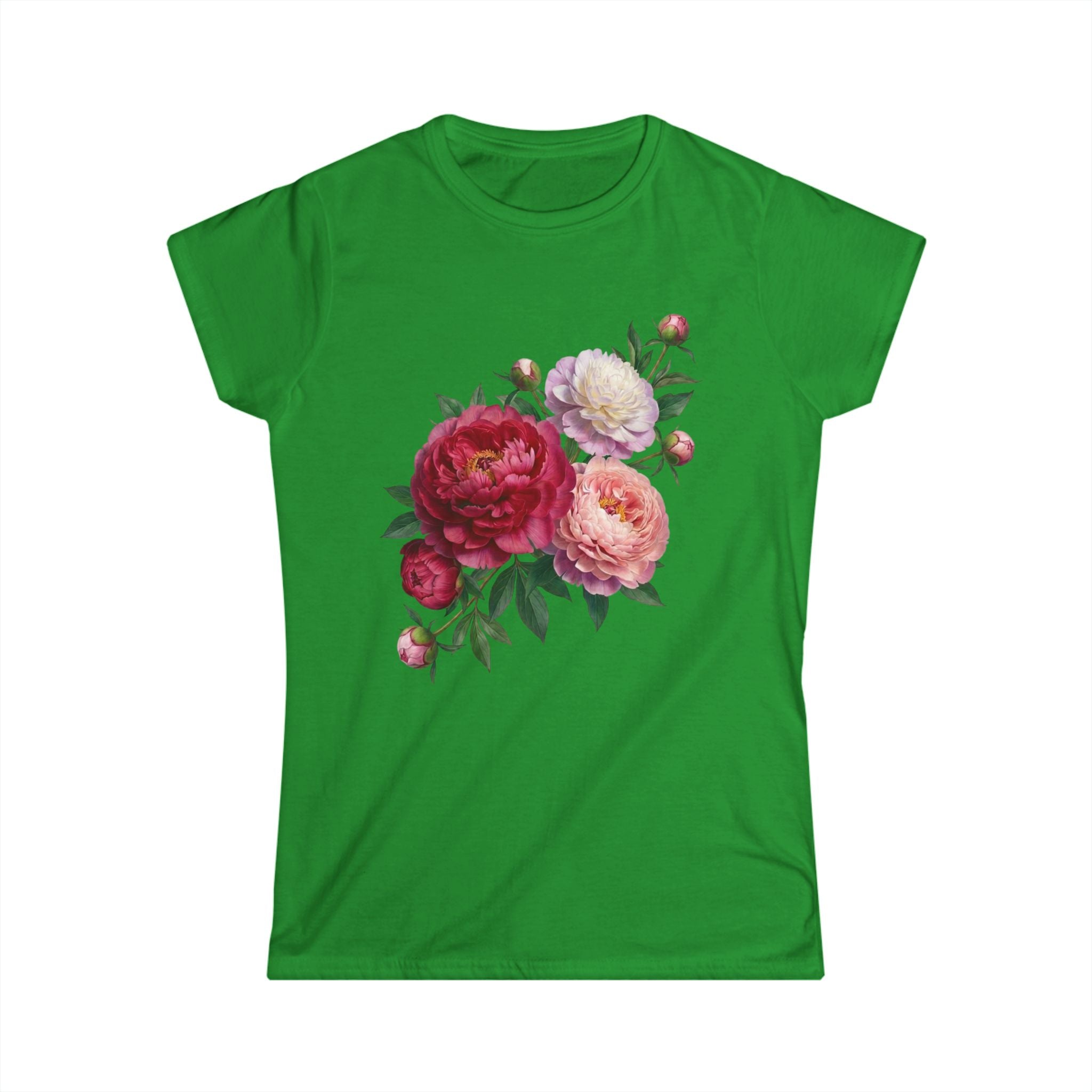 Peonies Bouquet Women's Softstyle Tee