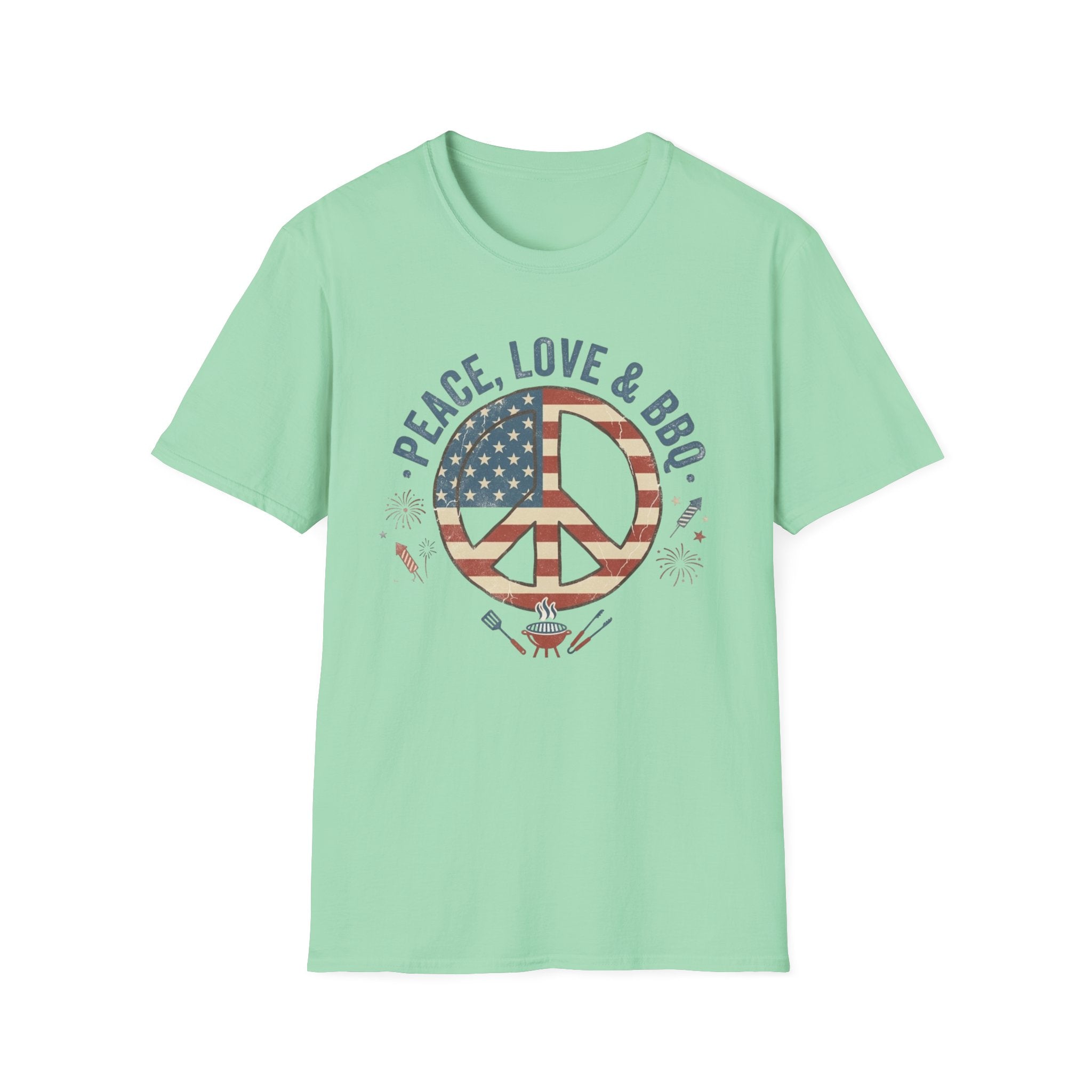 Stars & Stripes Unisex Softstyle Tee – 4th of July
