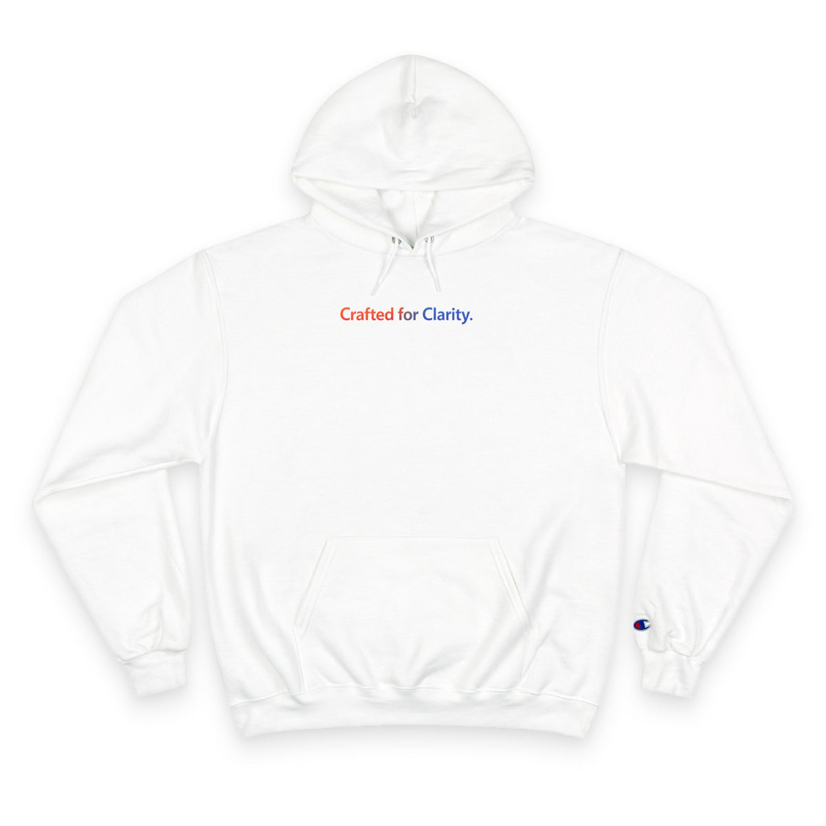 Crafted for Clarity – Champion Eco Hooded Sweatshirt by Adaptive Blends
