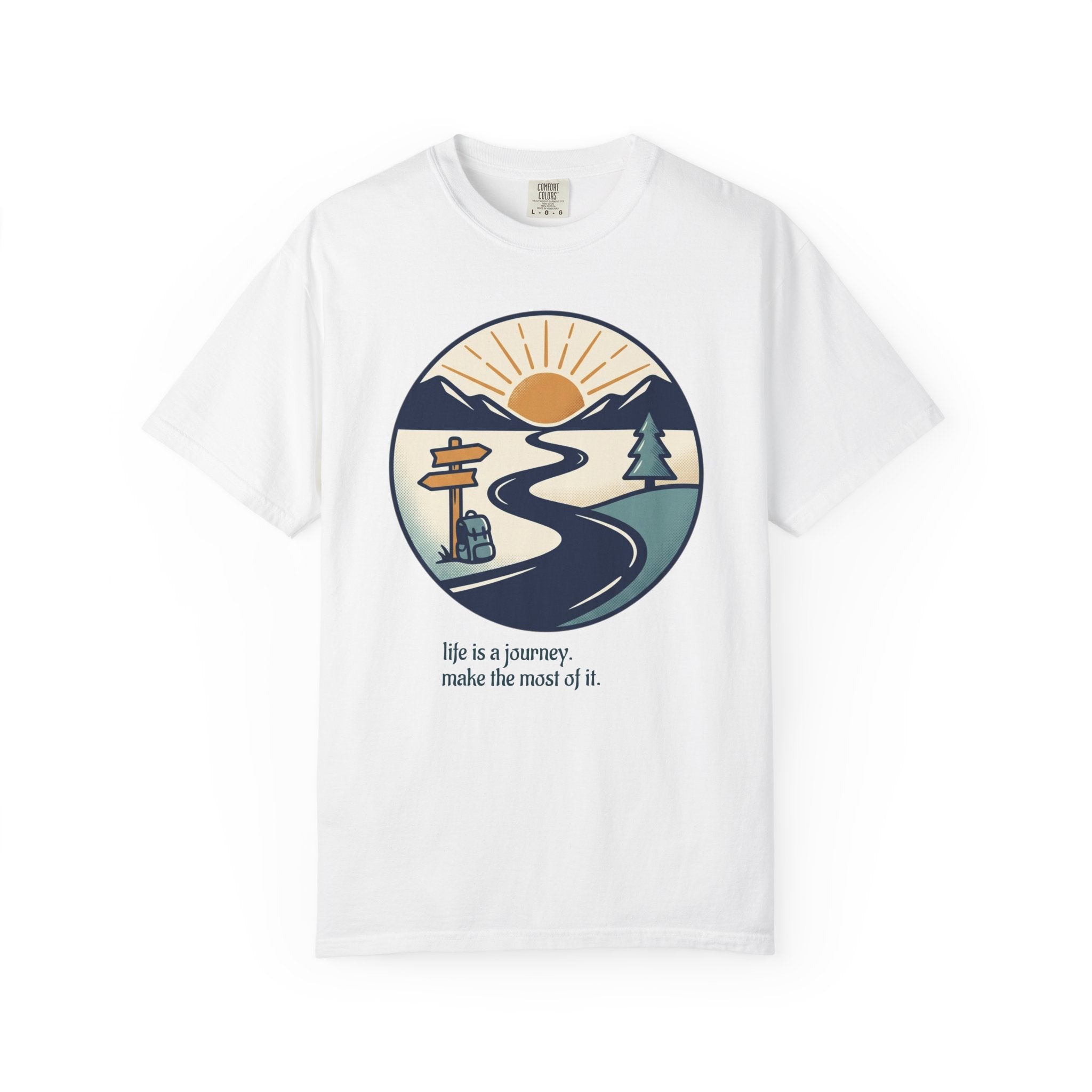 Life Is a Journey Unisex Garment-Dyed Tee