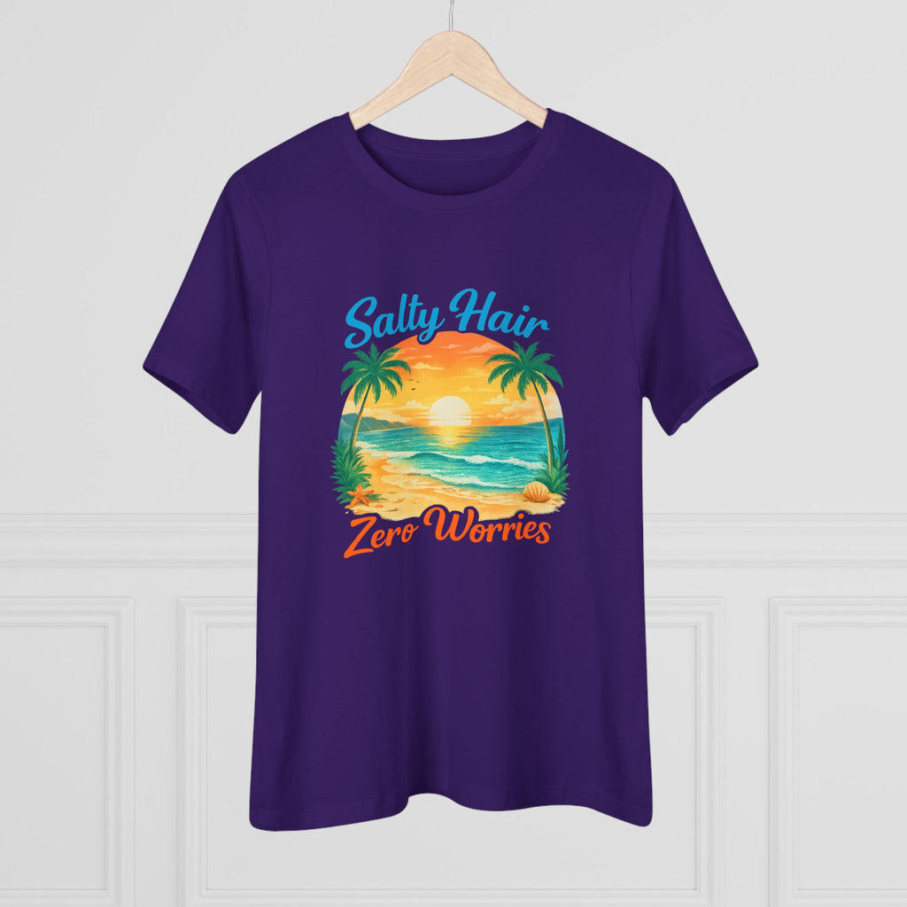 Salty Hair Zero Worries Women's Cotton Tee