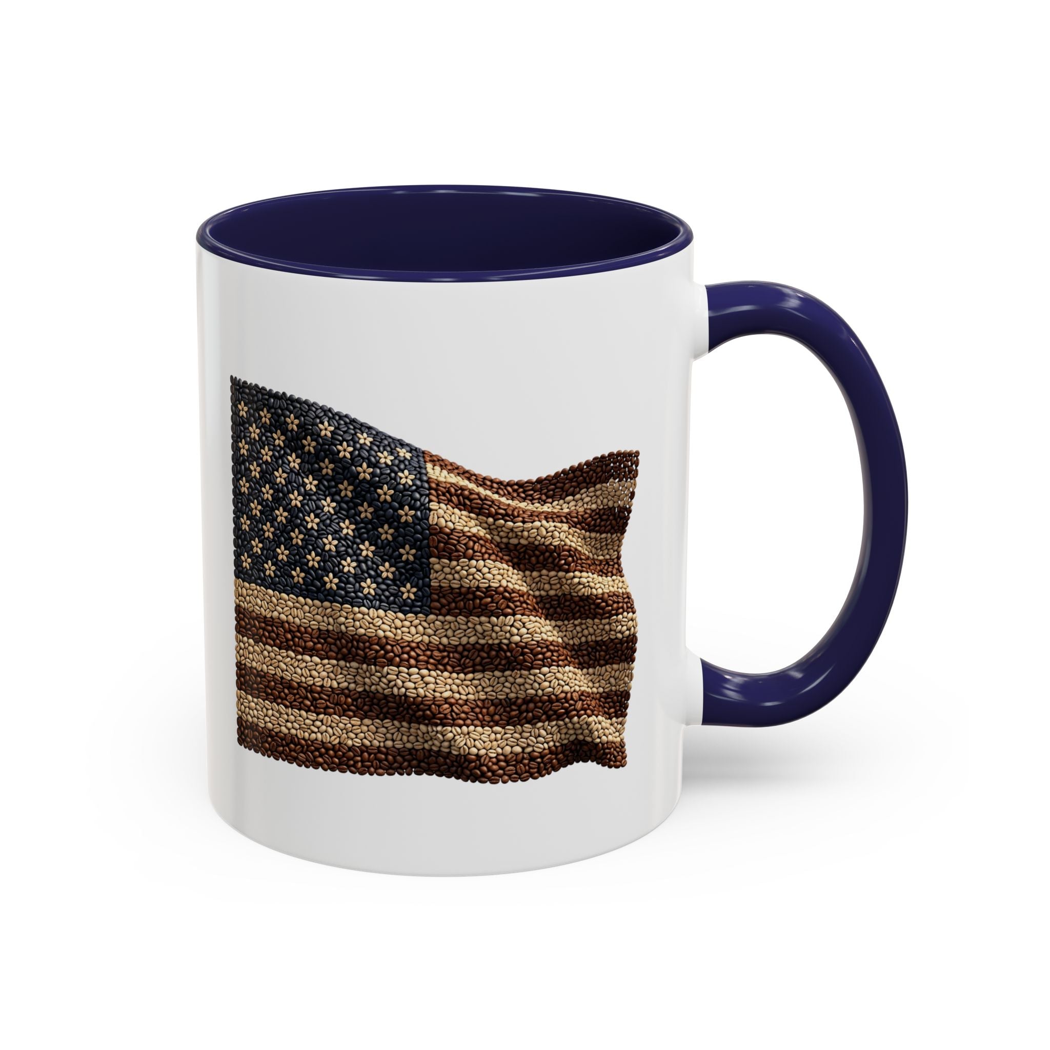 4th of July Accent Mug — Two‑Tone Ceramic (11oz & 15oz)