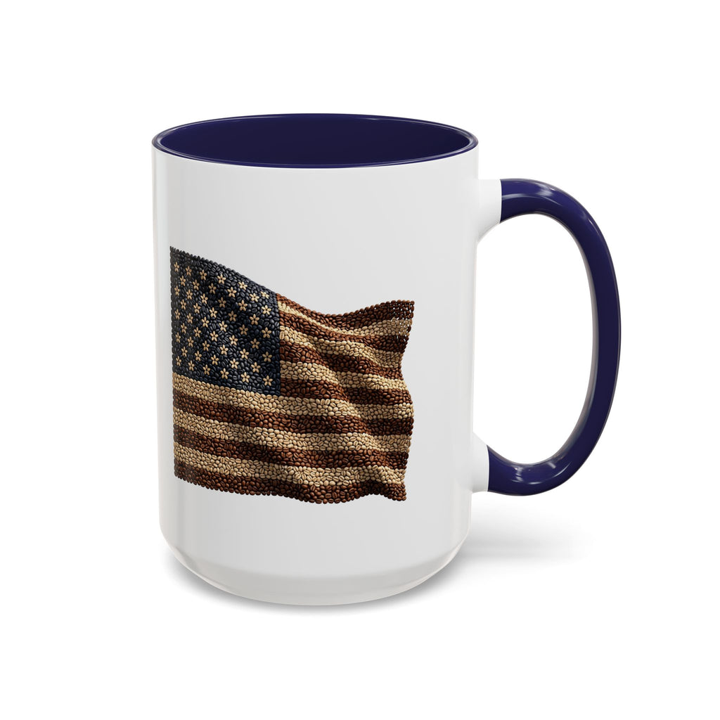 4th of July Accent Mug — Two‑Tone Ceramic (11oz & 15oz)