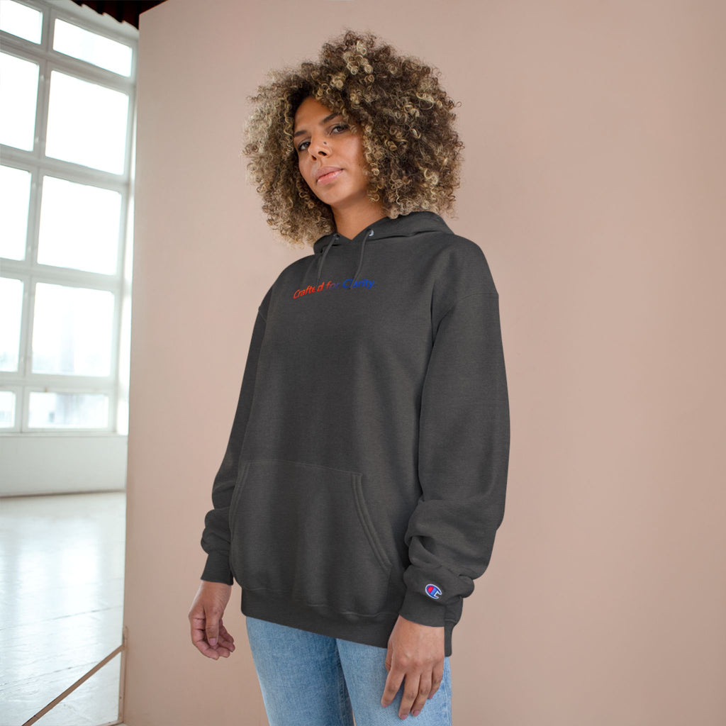 Crafted for Clarity – Champion Eco Hooded Sweatshirt by Adaptive Blends
