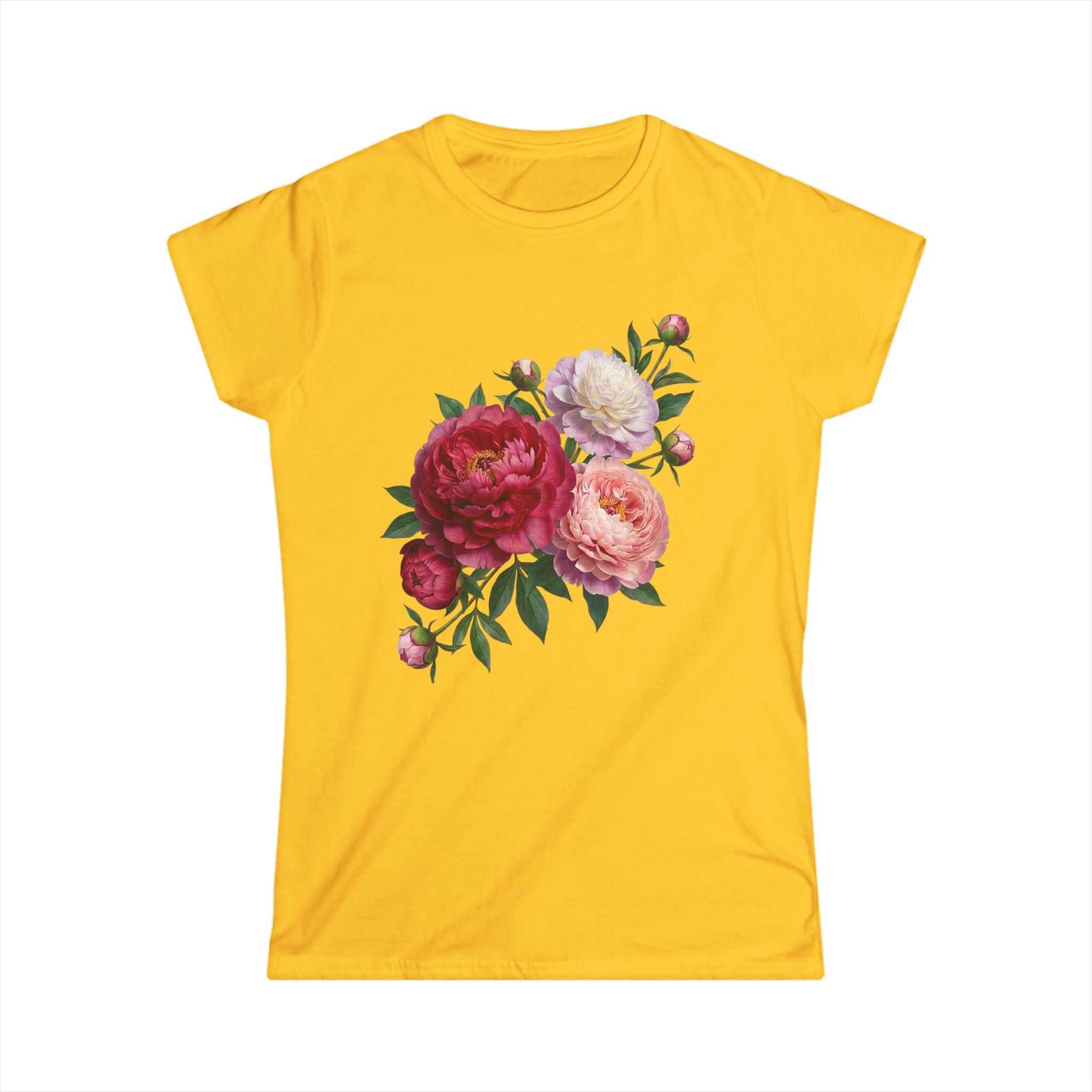 Peonies Bouquet Women's Softstyle Tee