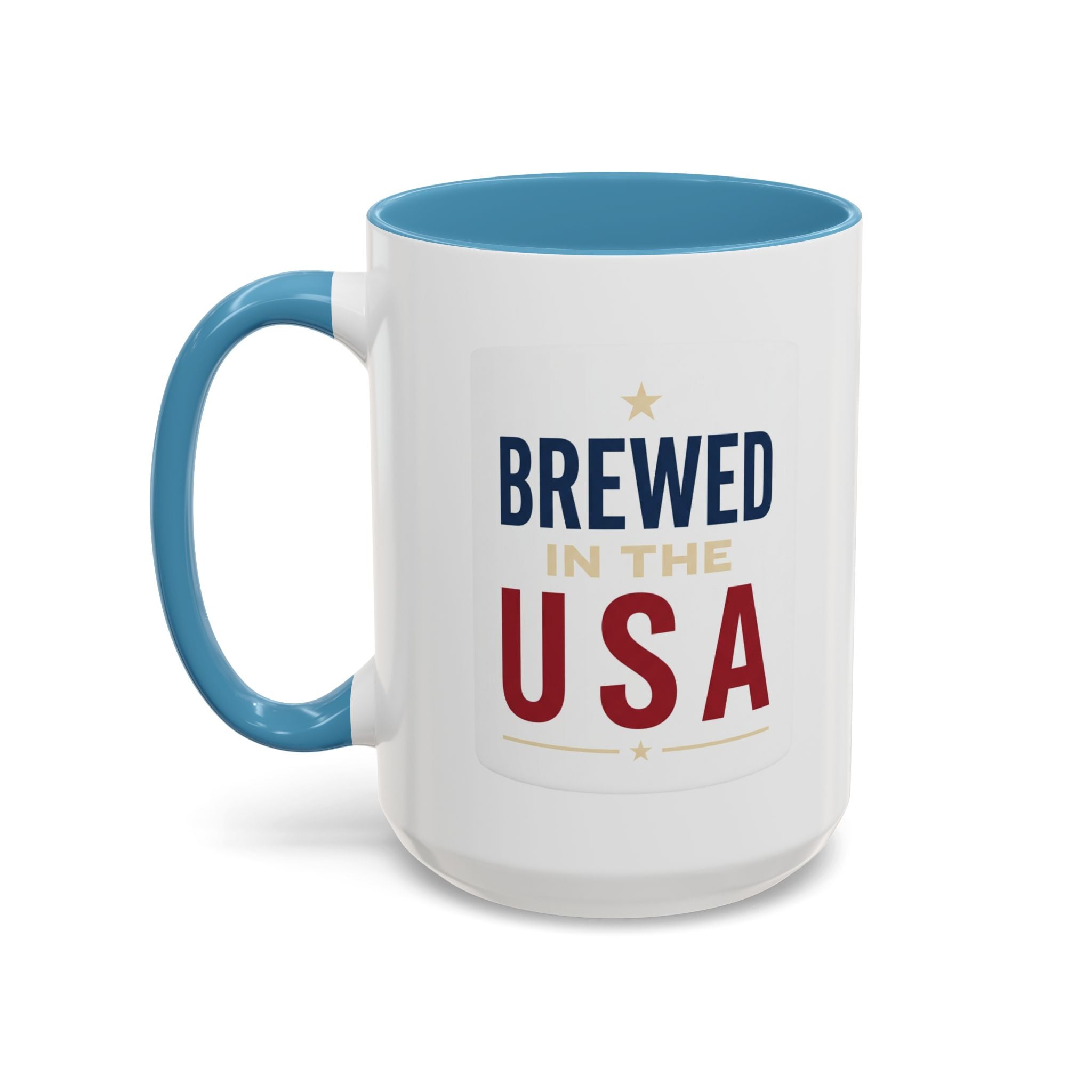 4th of July Accent Mug — Two‑Tone Ceramic (11oz & 15oz)