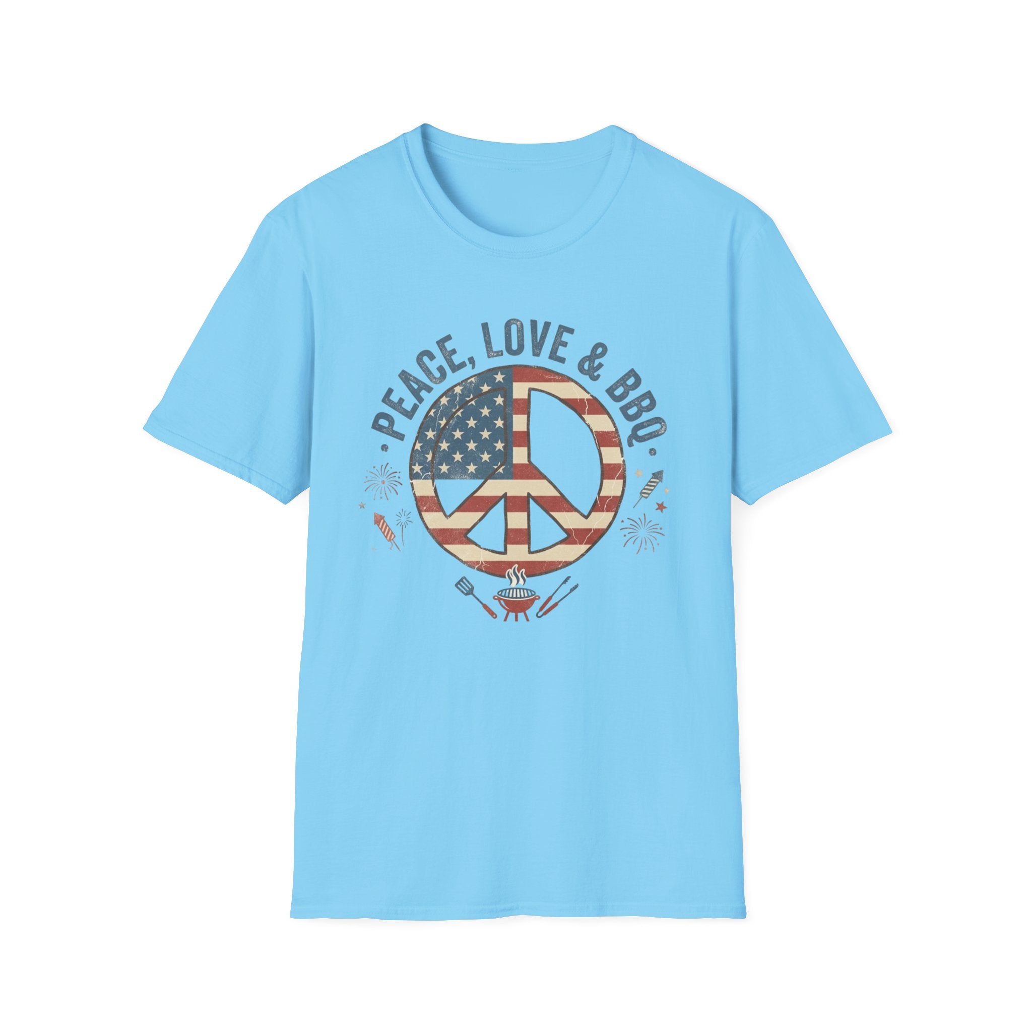 Stars & Stripes Unisex Softstyle Tee – 4th of July