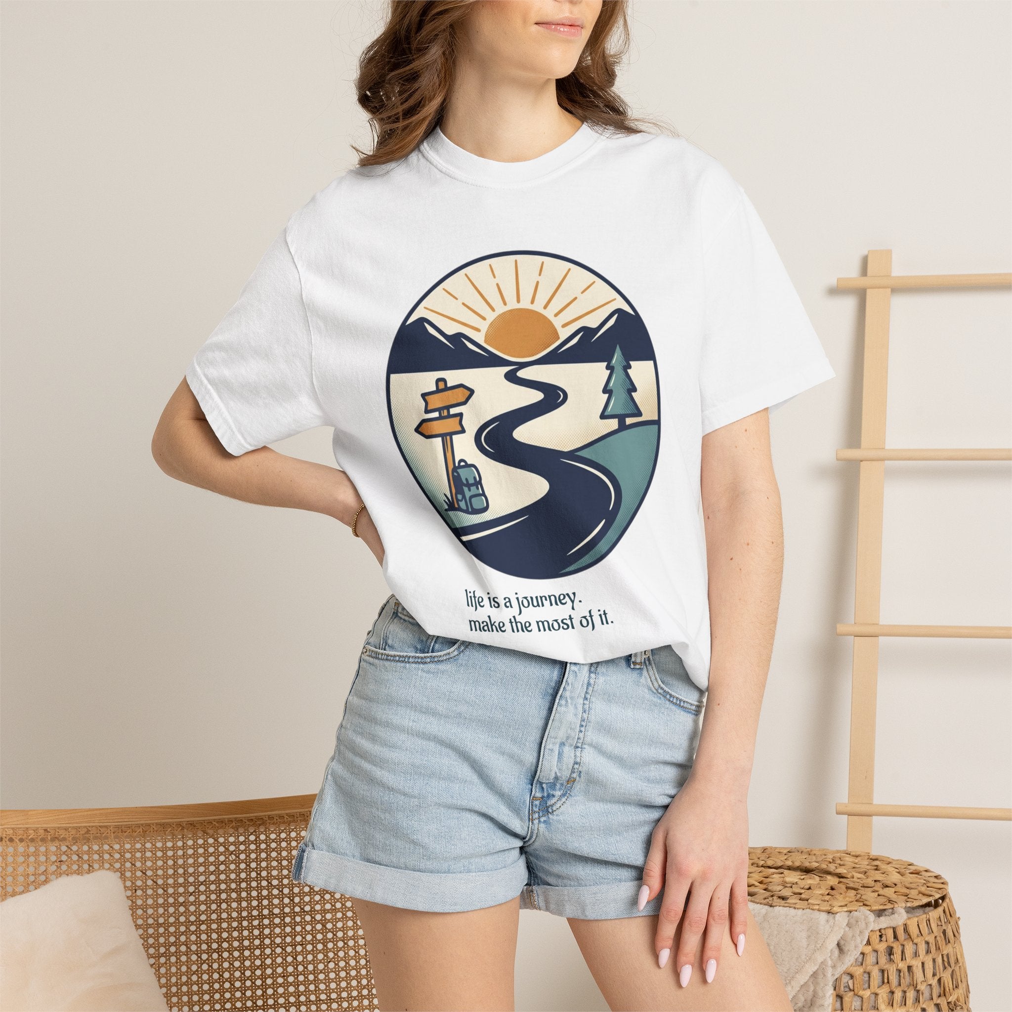 Life Is a Journey Unisex Garment-Dyed Tee