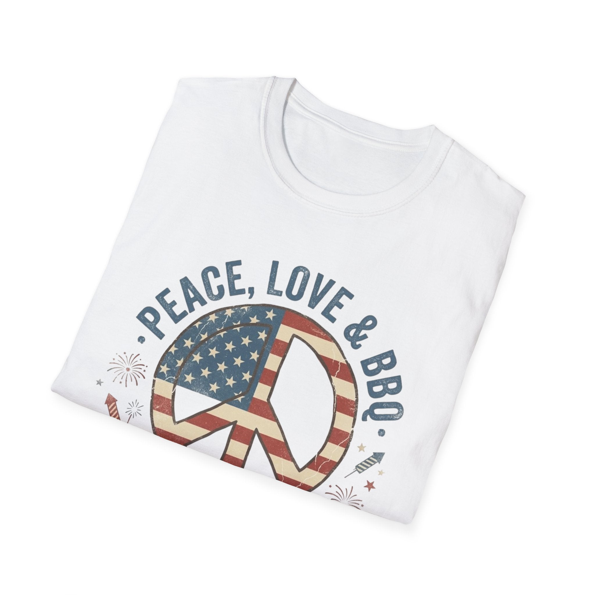 Stars & Stripes Unisex Softstyle Tee – 4th of July