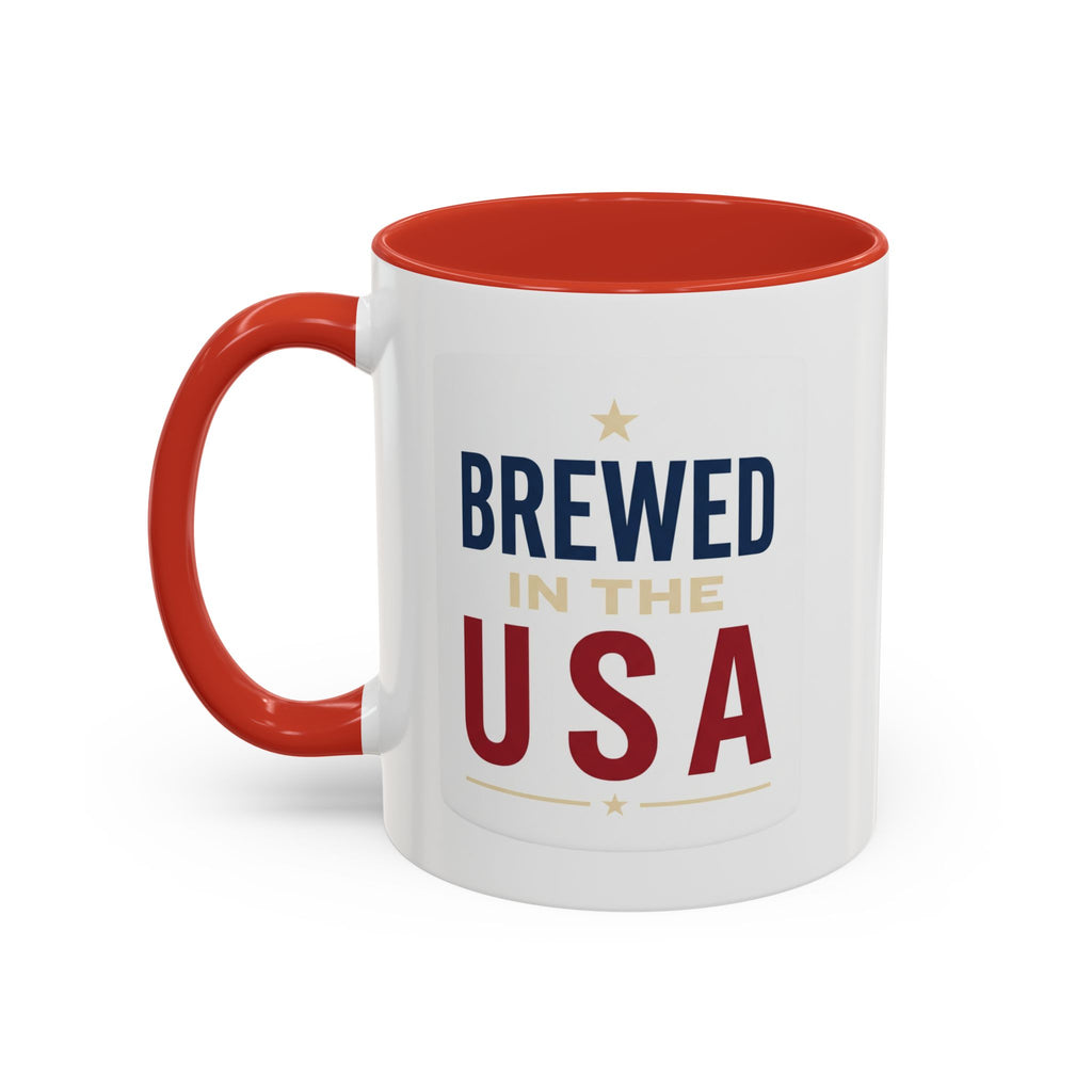 4th of July Accent Mug — Two‑Tone Ceramic (11oz & 15oz)