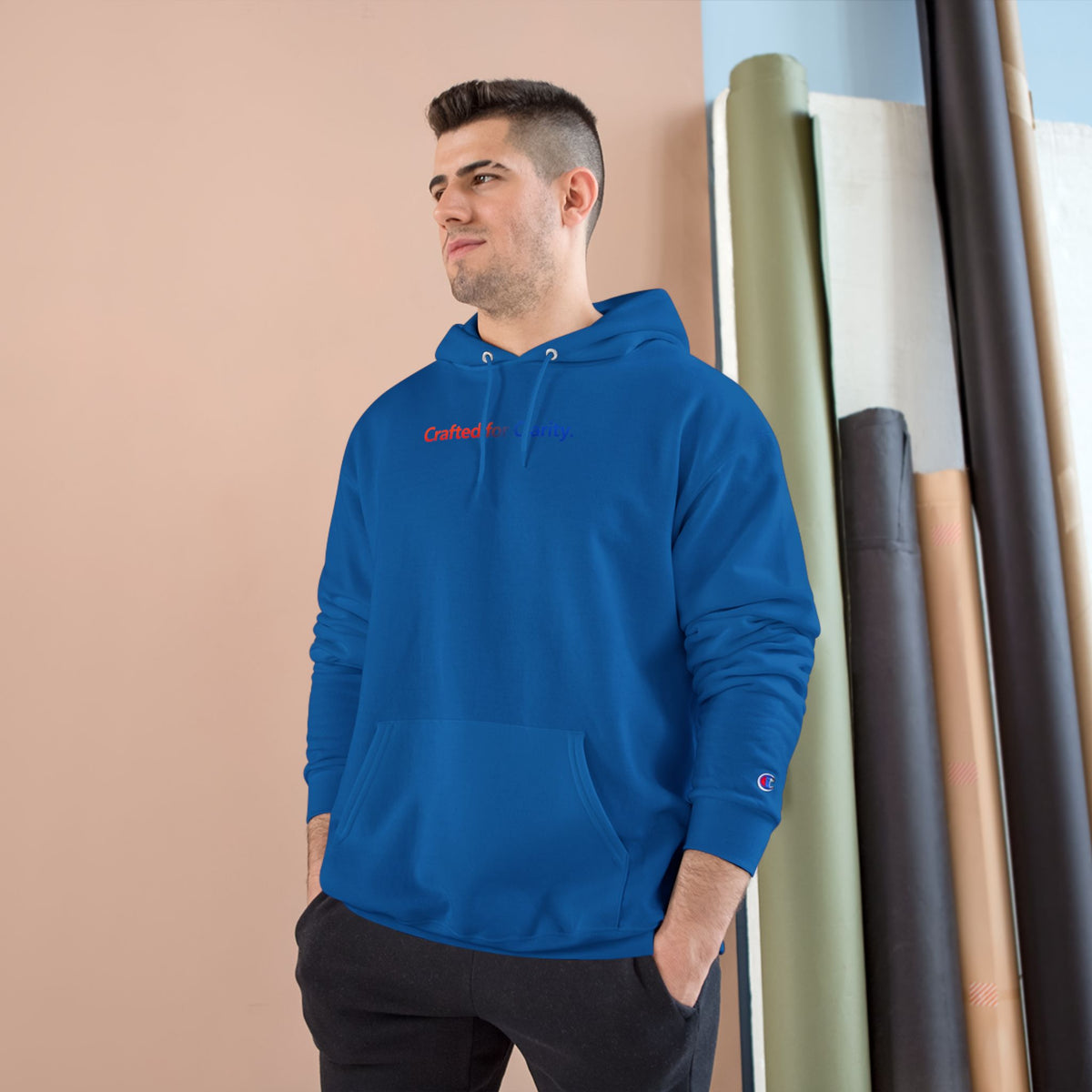 Crafted for Clarity – Champion Eco Hooded Sweatshirt by Adaptive Blends