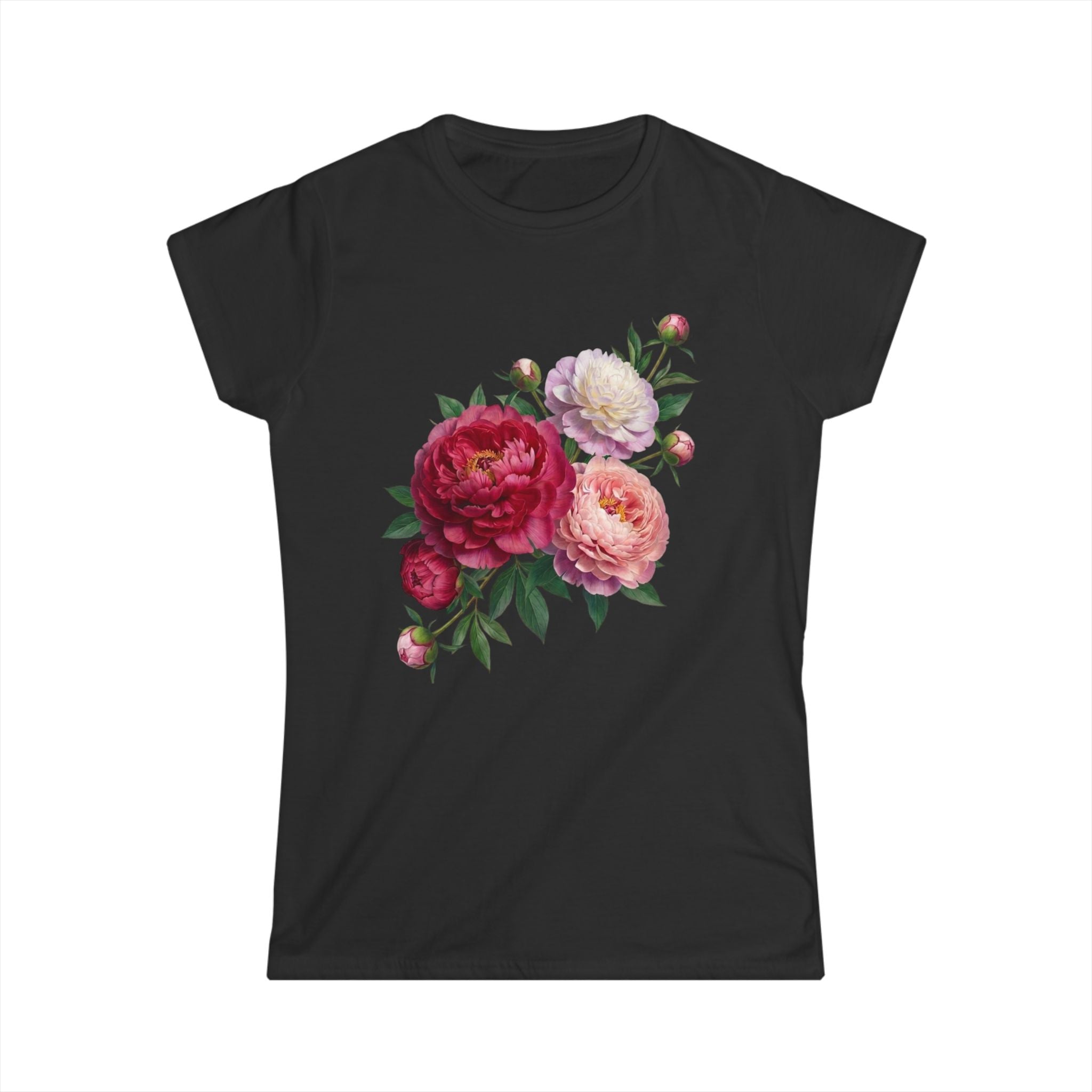 Peonies Bouquet Women's Softstyle Tee