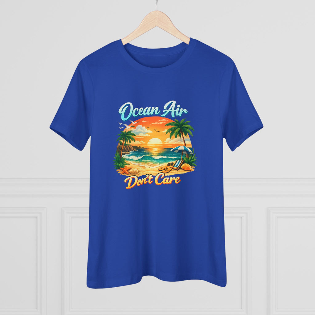 Ocean Air Don't Care Women's Cotton Tee