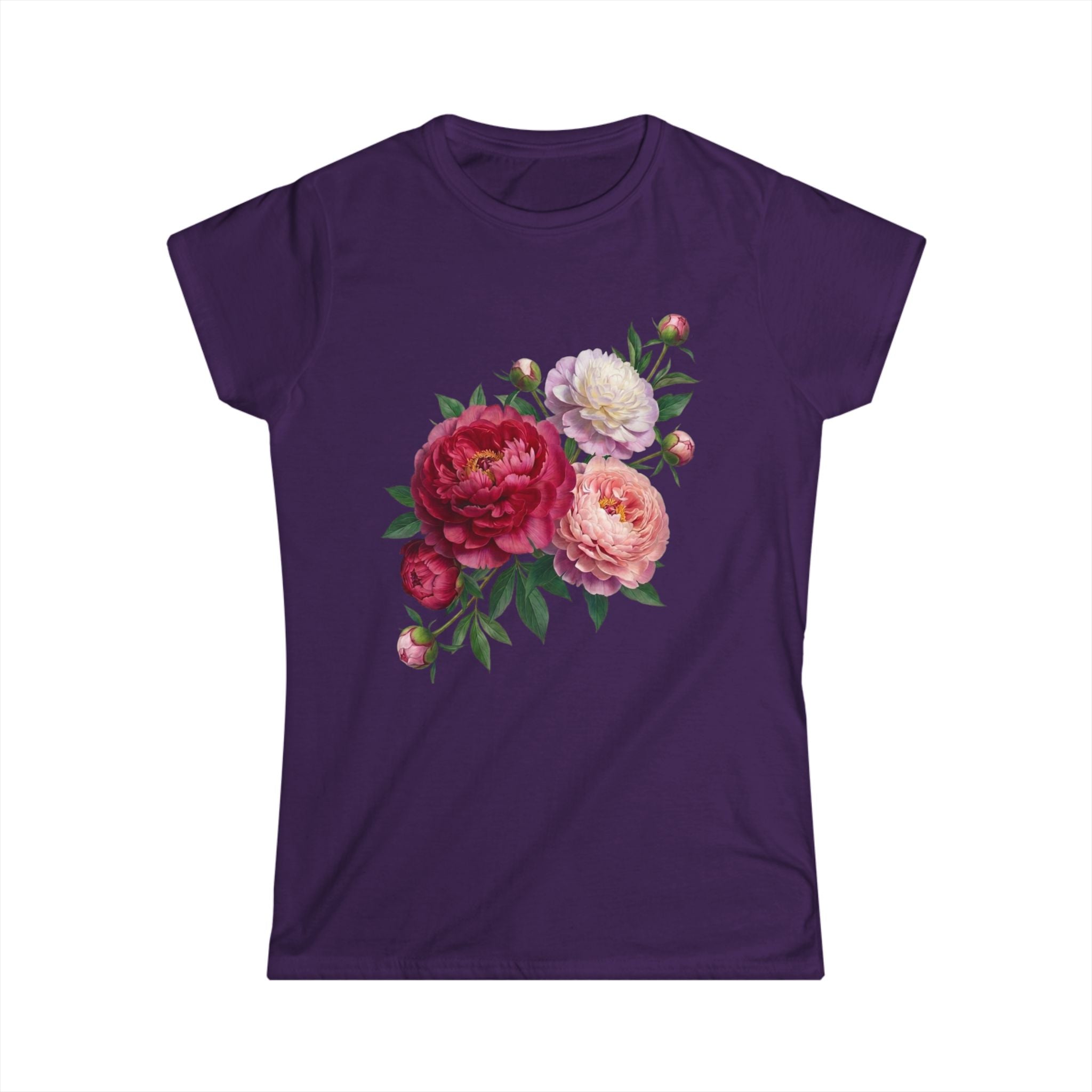 Peonies Bouquet Women's Softstyle Tee