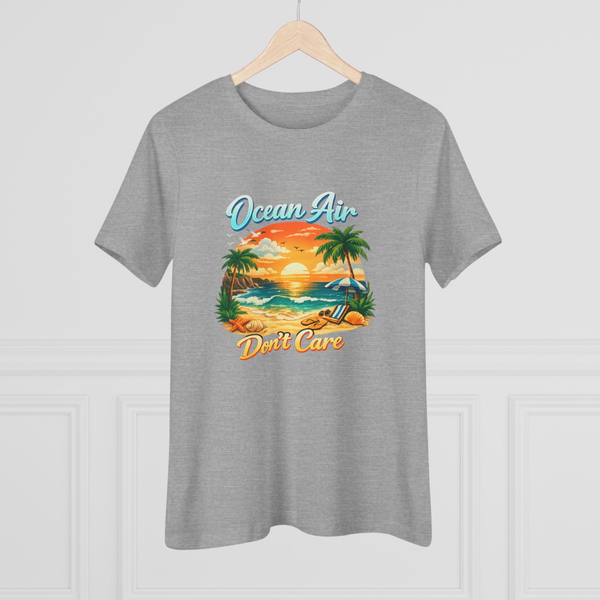 Ocean Air Don't Care Women's Cotton Tee