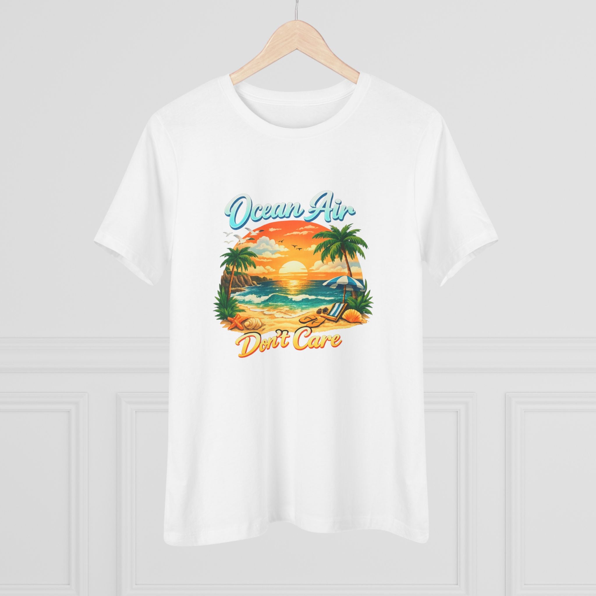 Ocean Air Don't Care Women's Cotton Tee