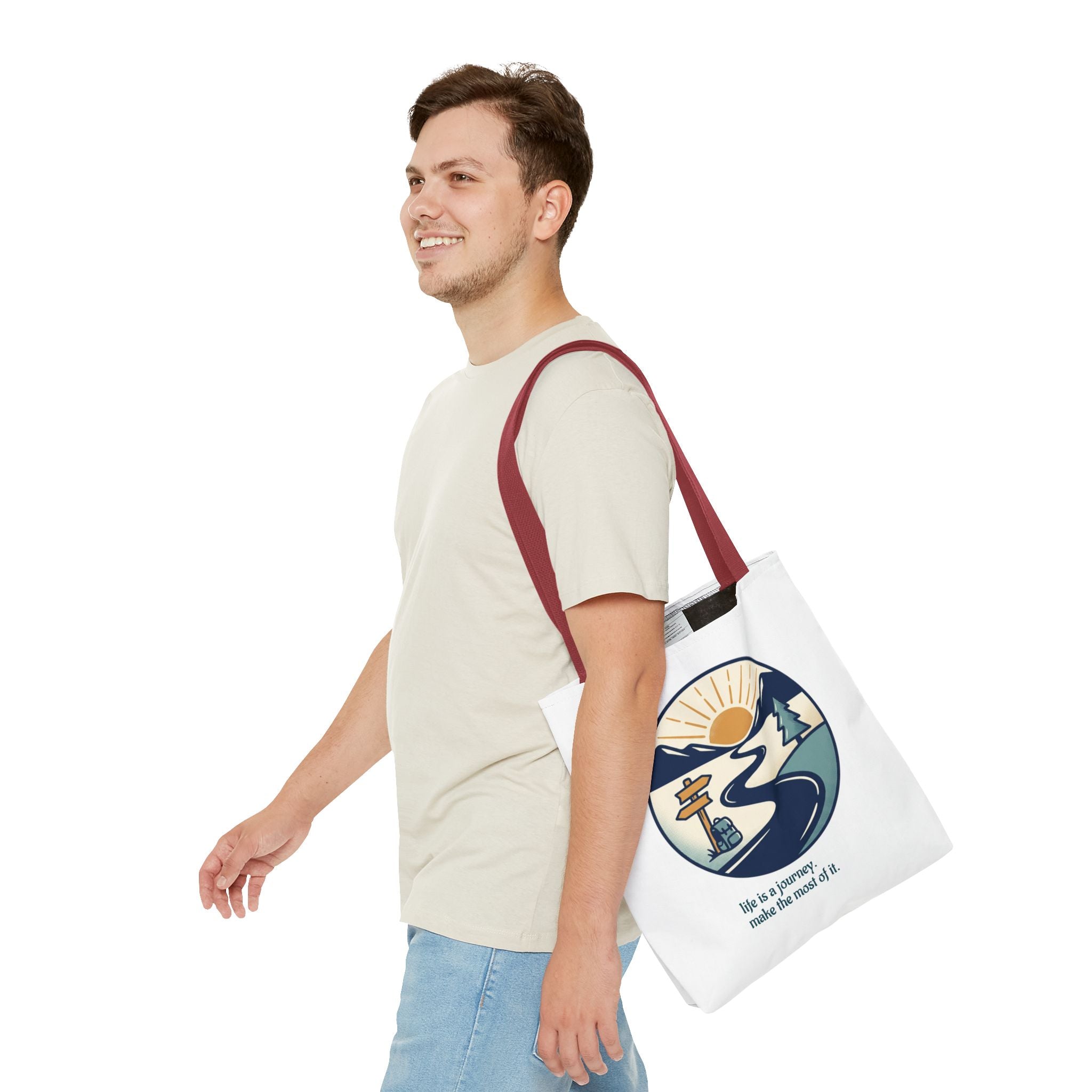 Tote Bag — All‑Over Print, Durable Polyester (3 Sizes)