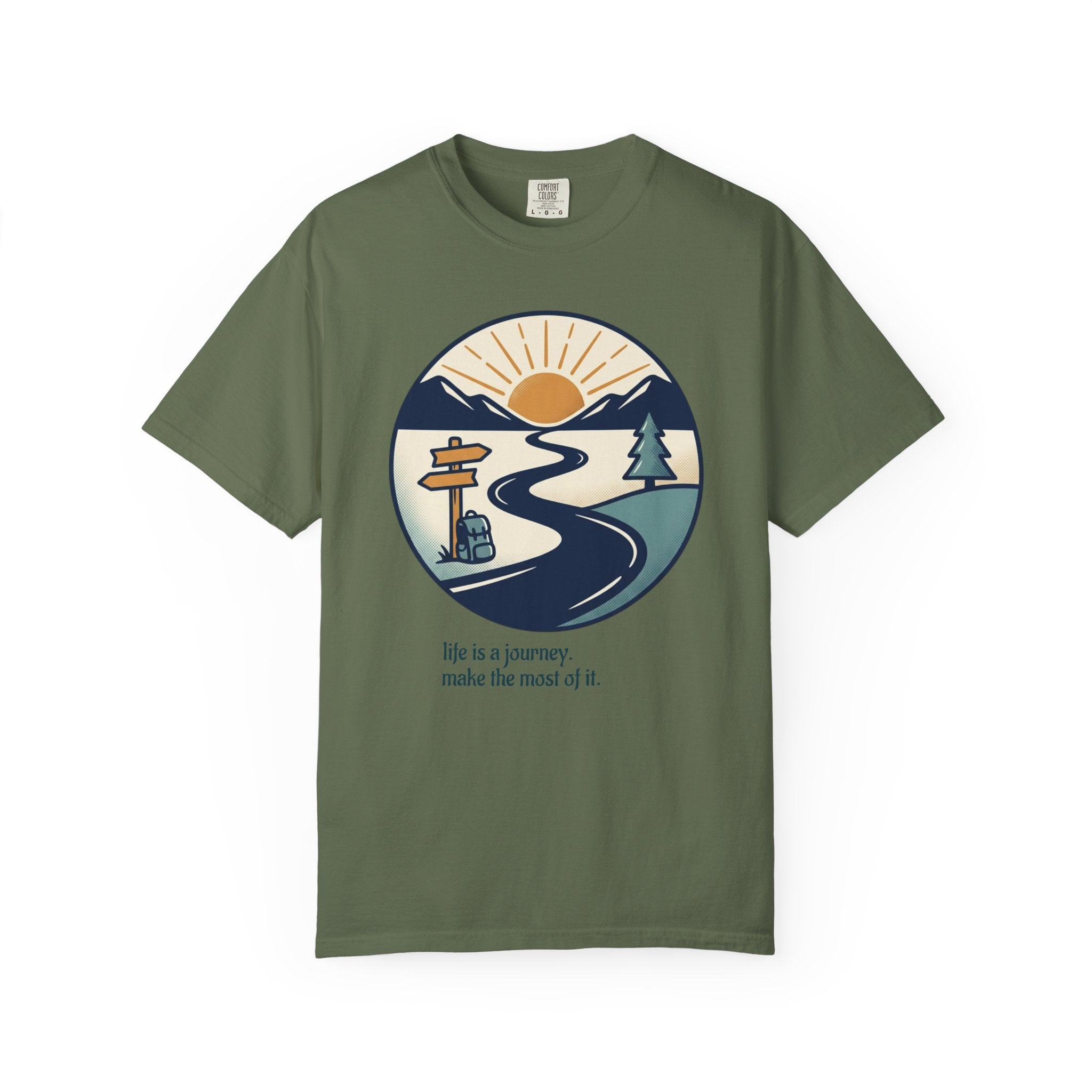 Life Is a Journey Unisex Garment-Dyed Tee