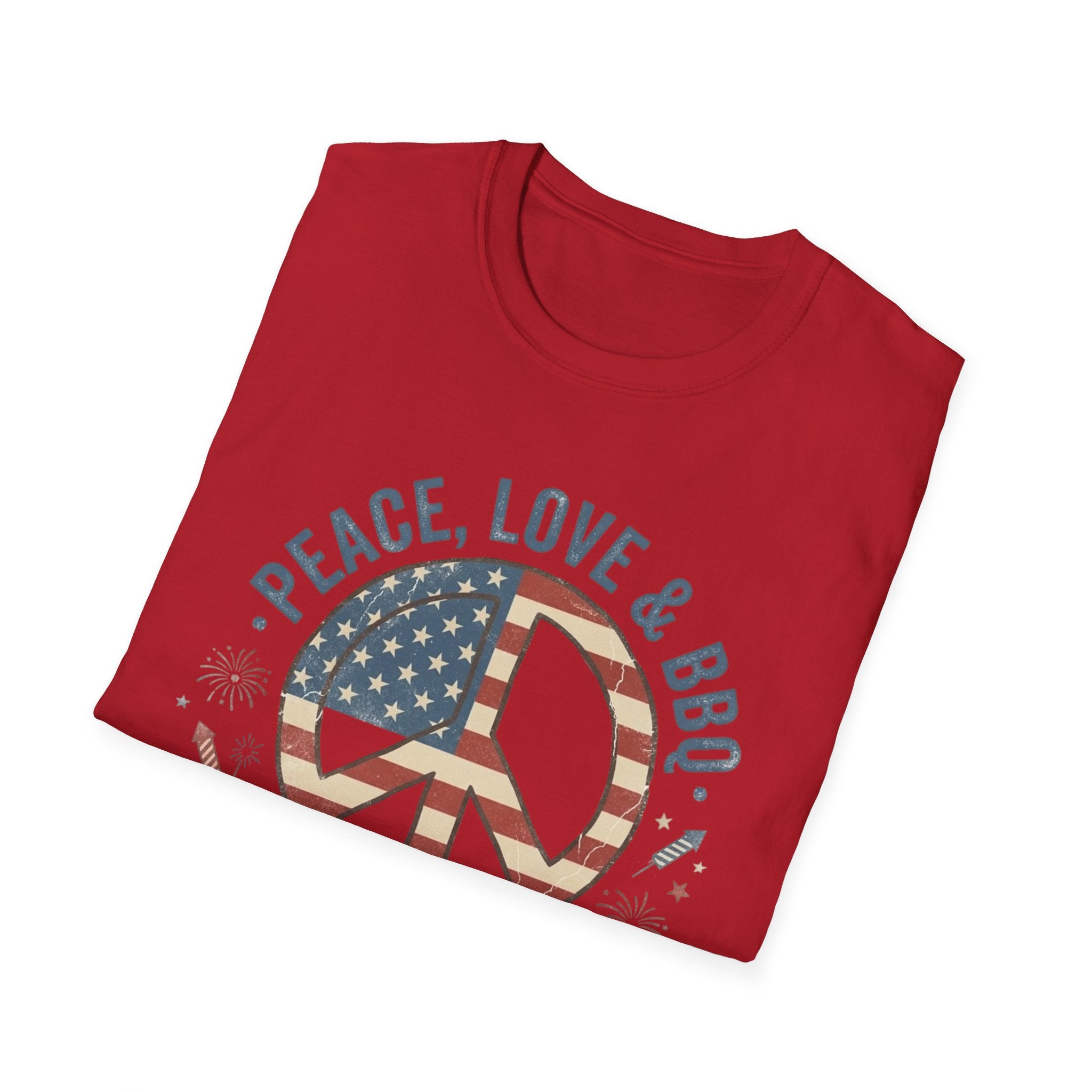 Stars & Stripes Unisex Softstyle Tee – 4th of July
