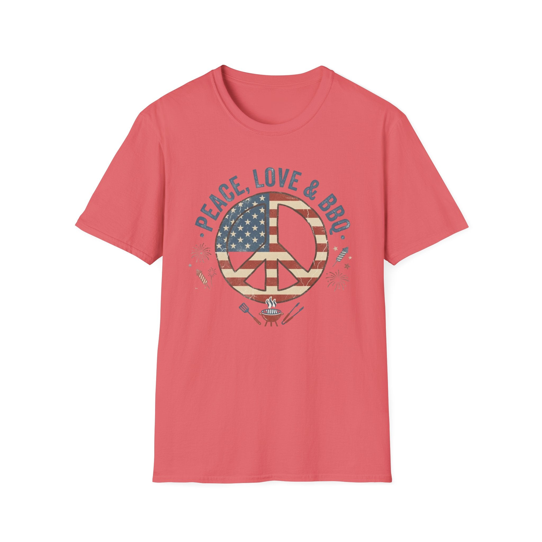 Stars & Stripes Unisex Softstyle Tee – 4th of July