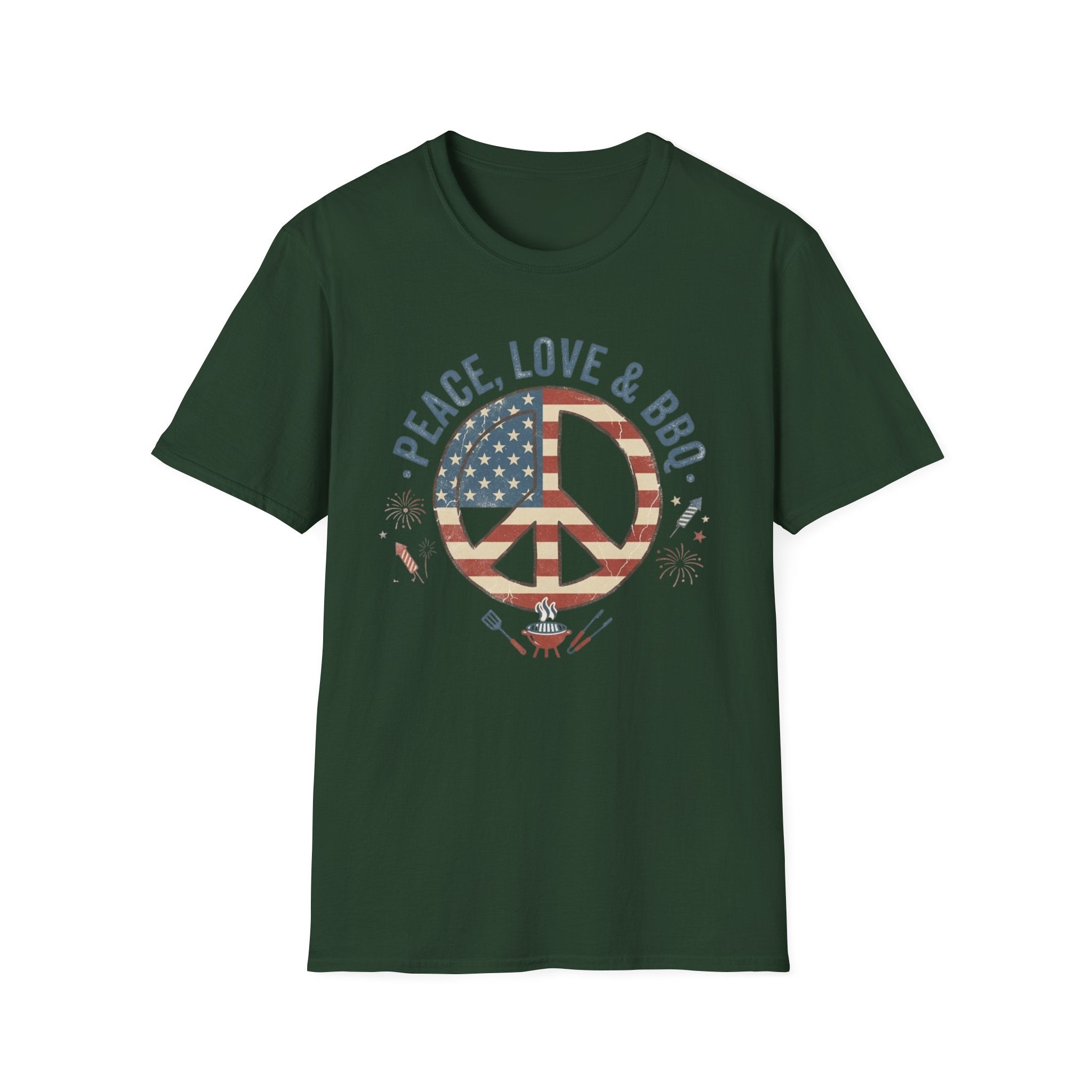 Stars & Stripes Unisex Softstyle Tee – 4th of July