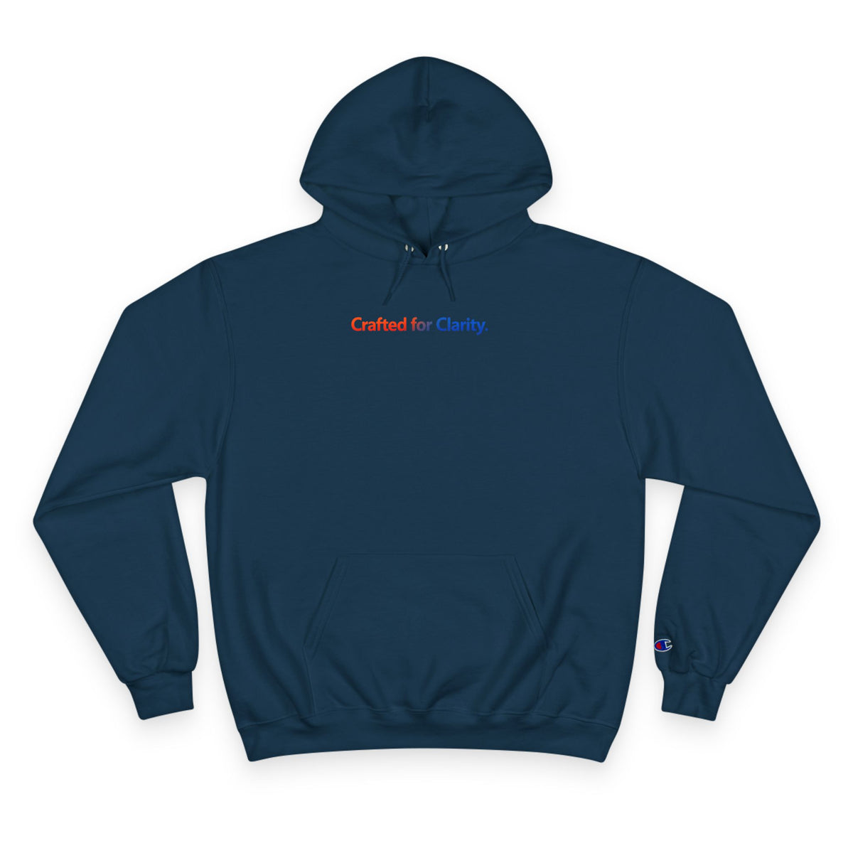 Crafted for Clarity – Champion Eco Hooded Sweatshirt by Adaptive Blends