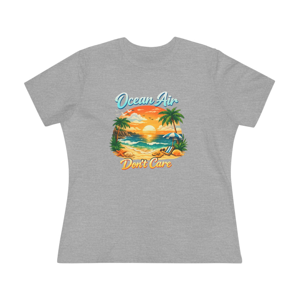 Ocean Air Don't Care Women's Cotton Tee