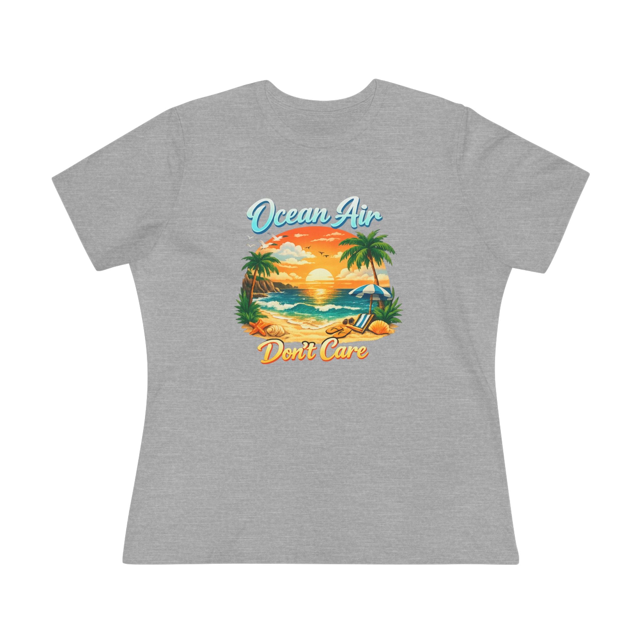 Ocean Air Don't Care Women's Cotton Tee