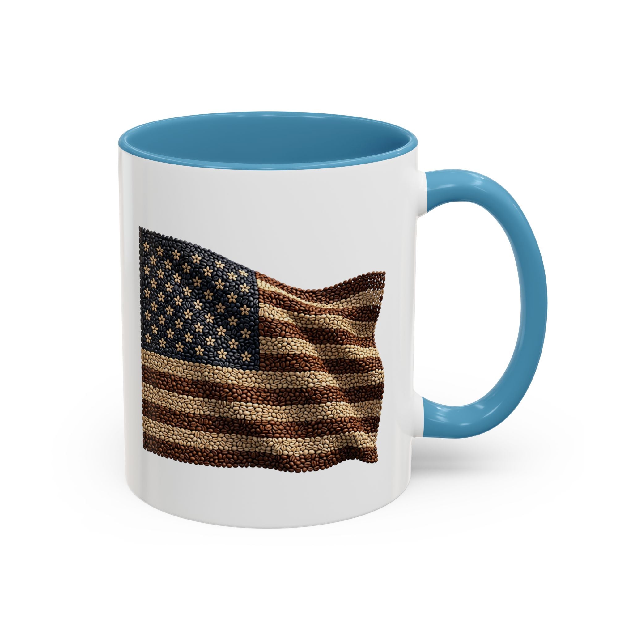 4th of July Accent Mug — Two‑Tone Ceramic (11oz & 15oz)
