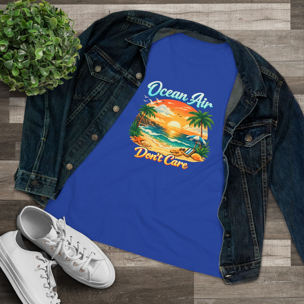 Ocean Air Don't Care Women's Cotton Tee