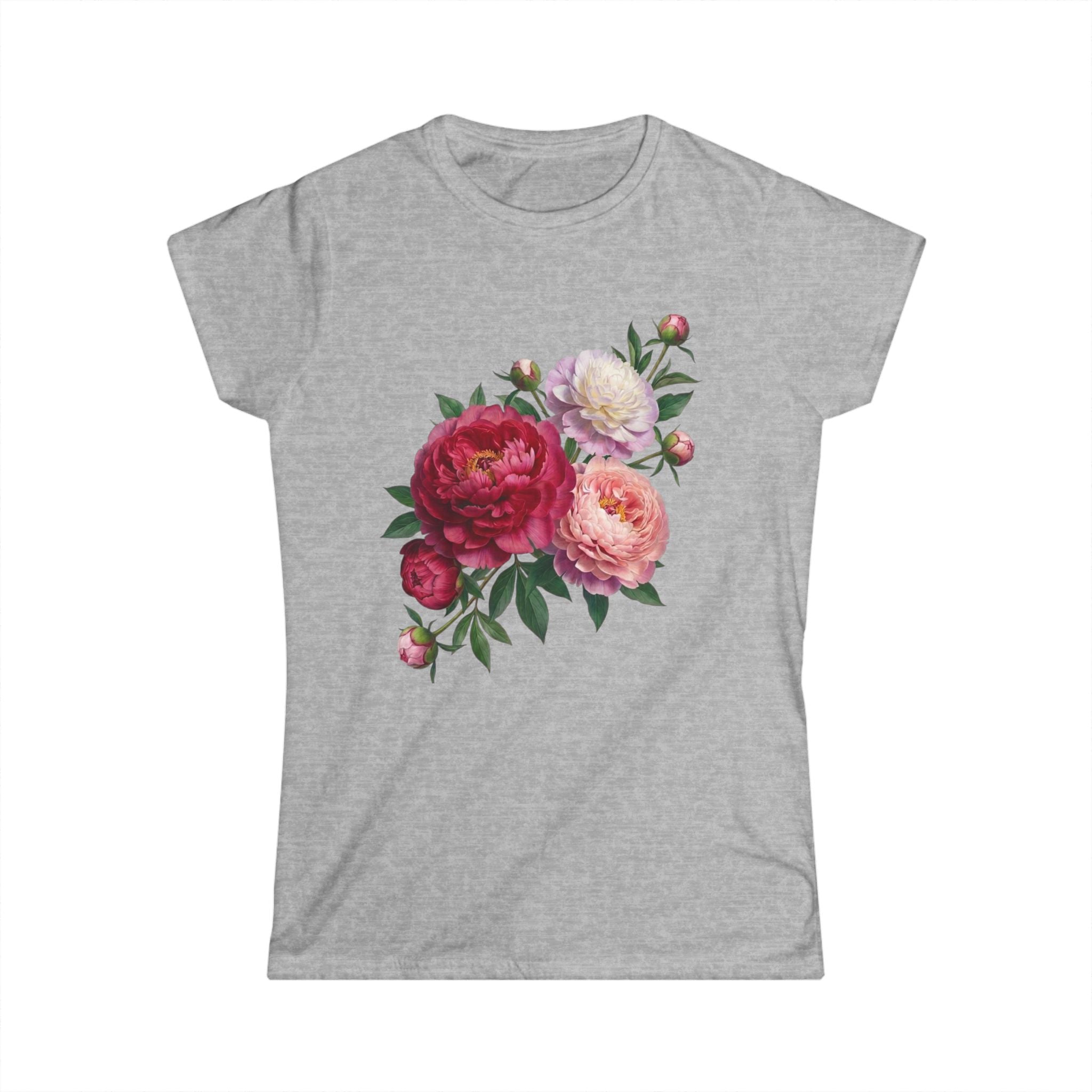 Peonies Bouquet Women's Softstyle Tee