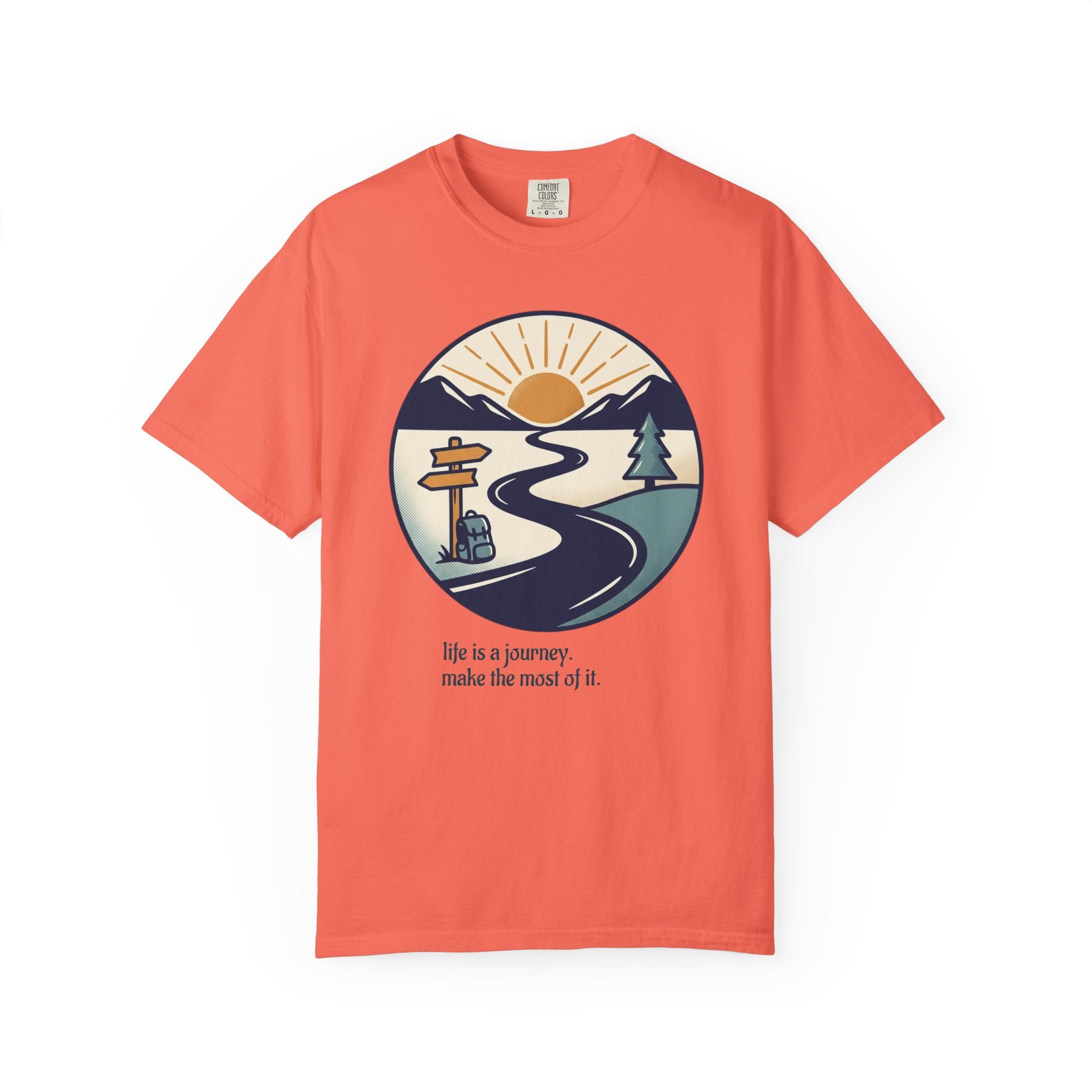 Life Is a Journey Unisex Garment-Dyed Tee