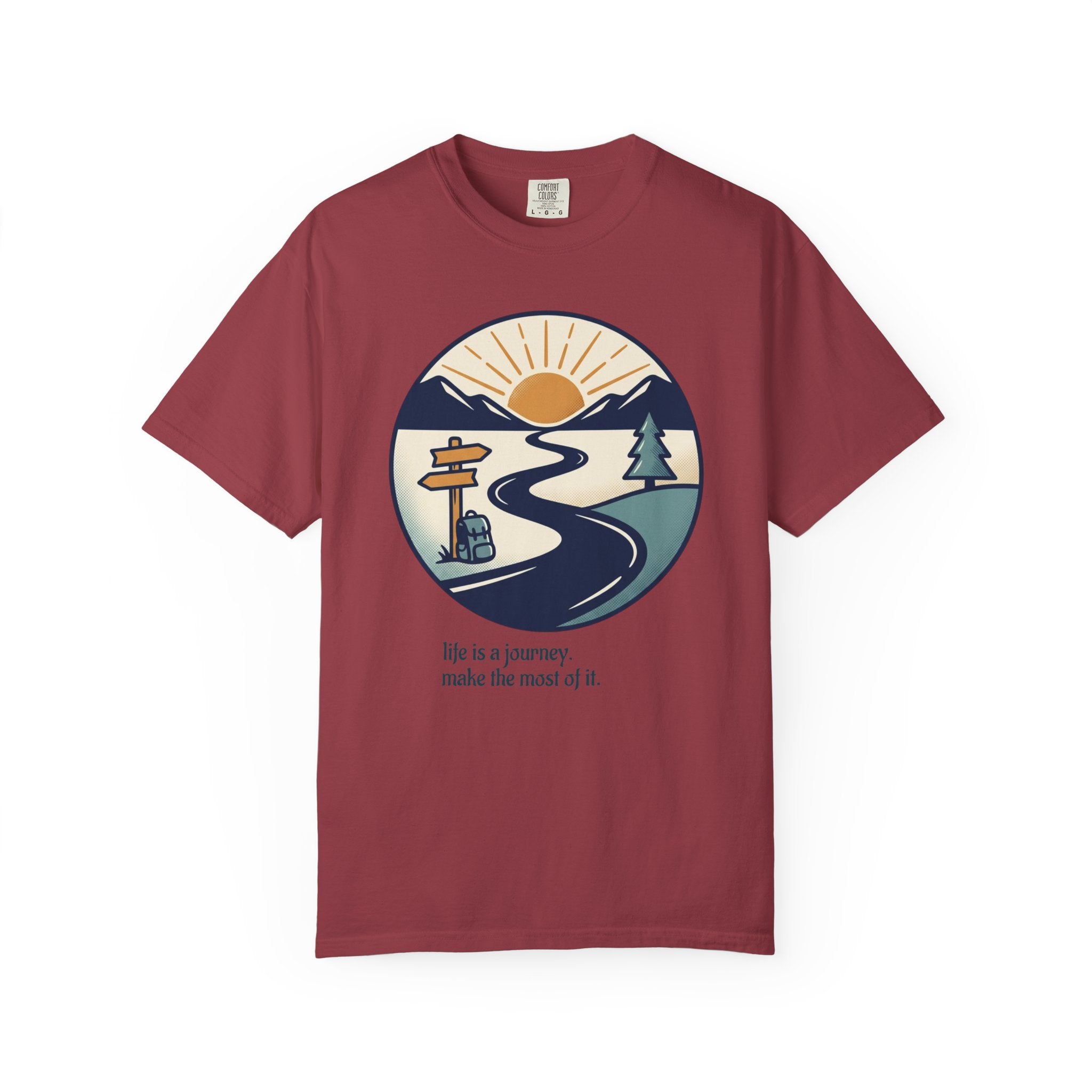 Life Is a Journey Unisex Garment-Dyed Tee