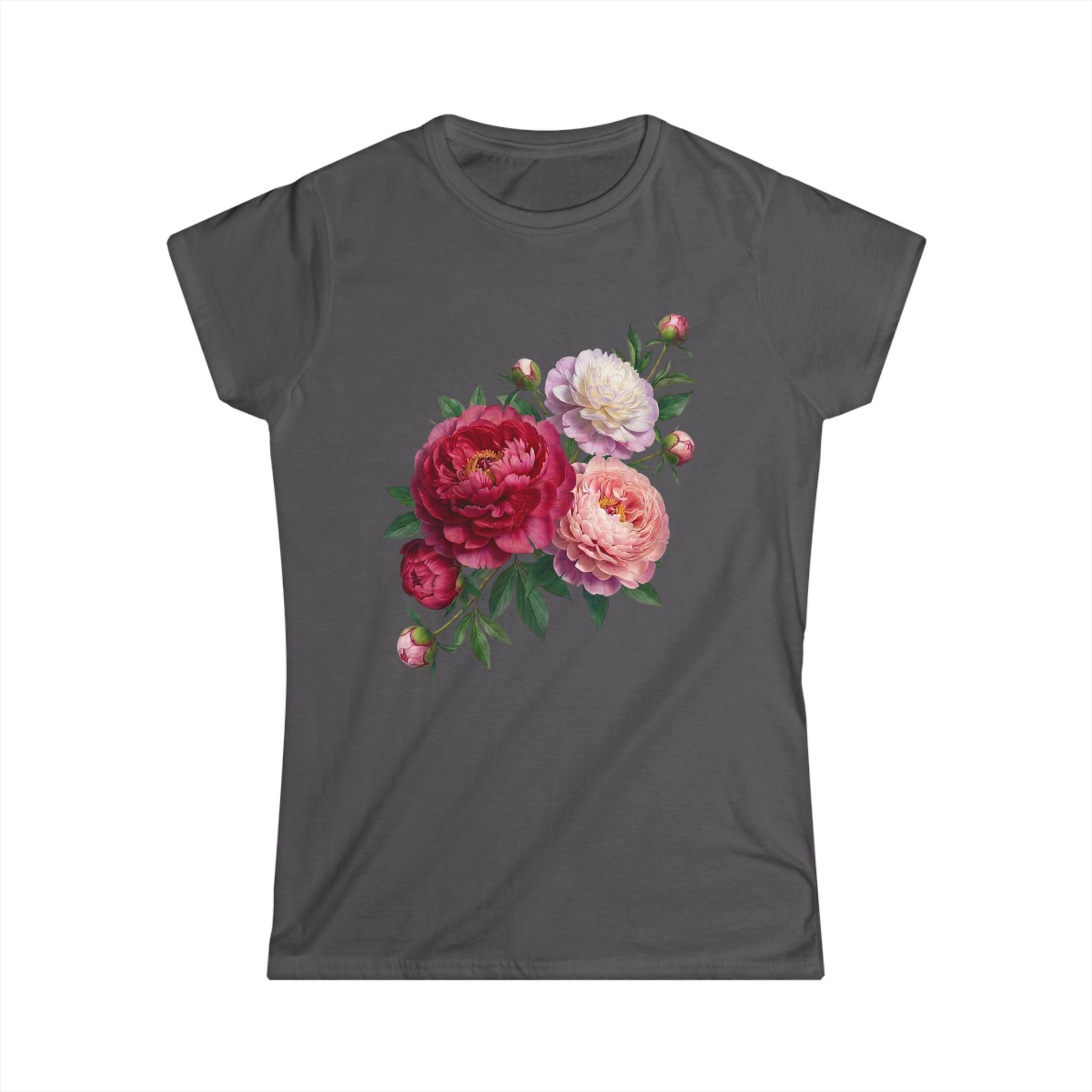 Peonies Bouquet Women's Softstyle Tee