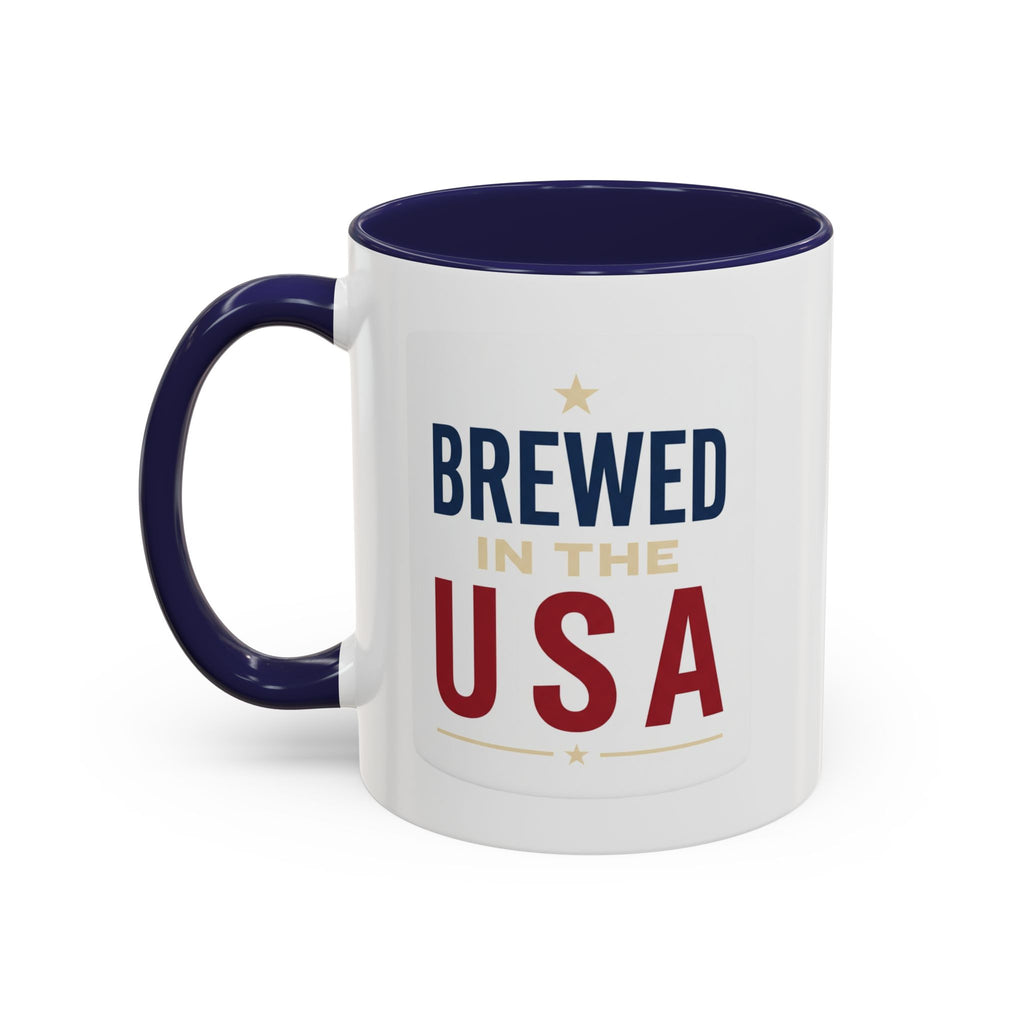 4th of July Accent Mug — Two‑Tone Ceramic (11oz & 15oz)