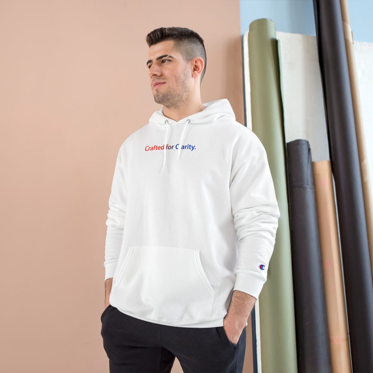 Crafted for Clarity – Champion Eco Hooded Sweatshirt by Adaptive Blends