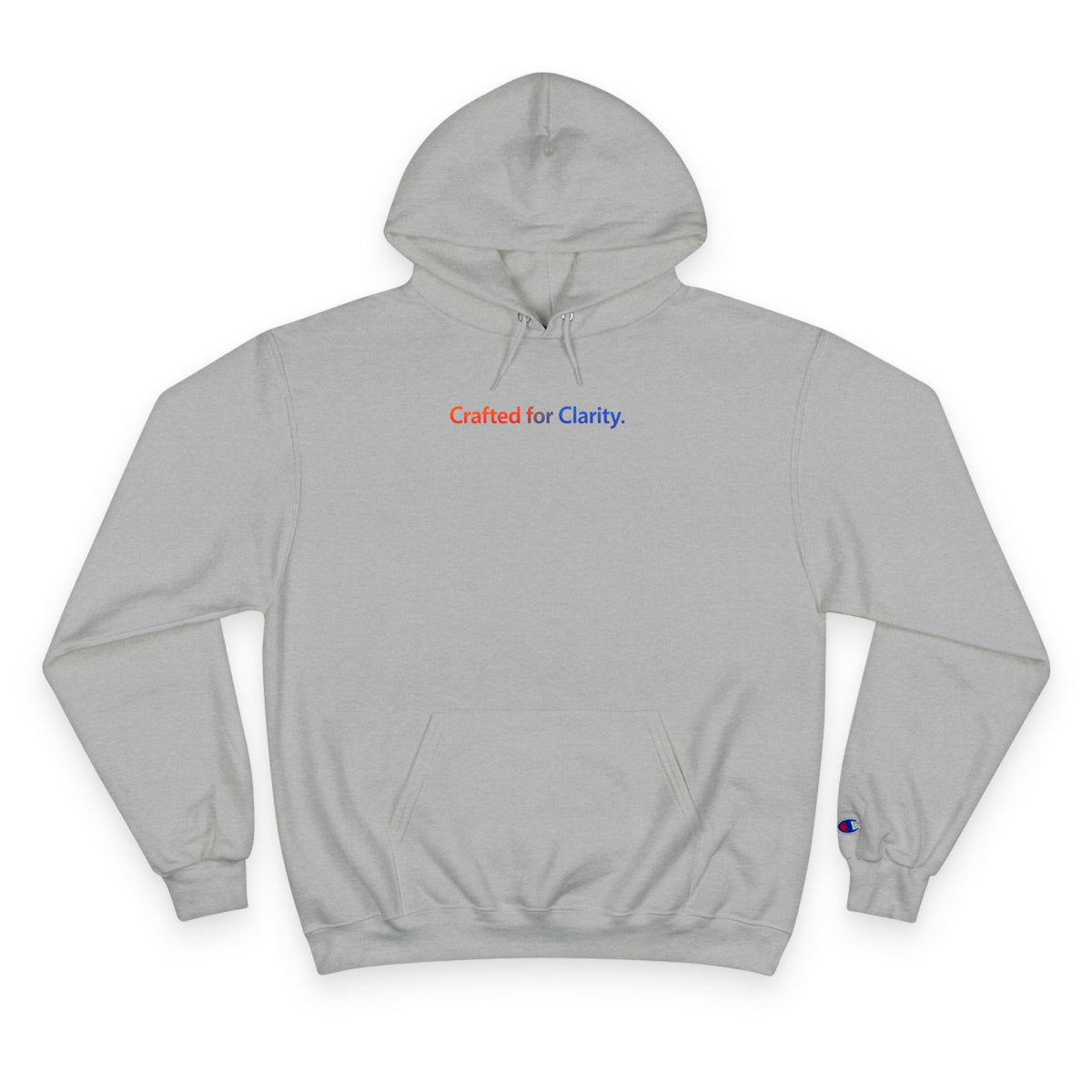 Crafted for Clarity – Champion Eco Hooded Sweatshirt by Adaptive Blends