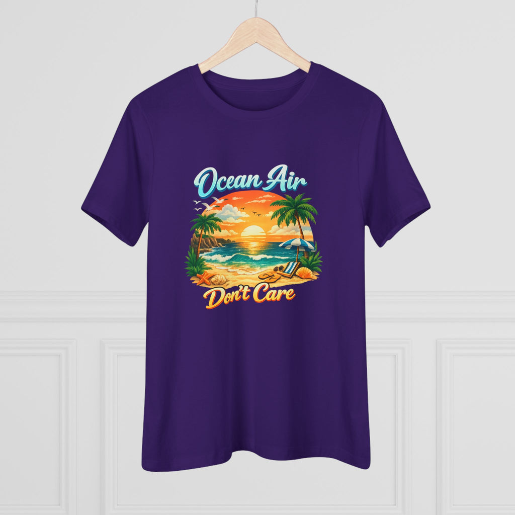 Ocean Air Don't Care Women's Cotton Tee