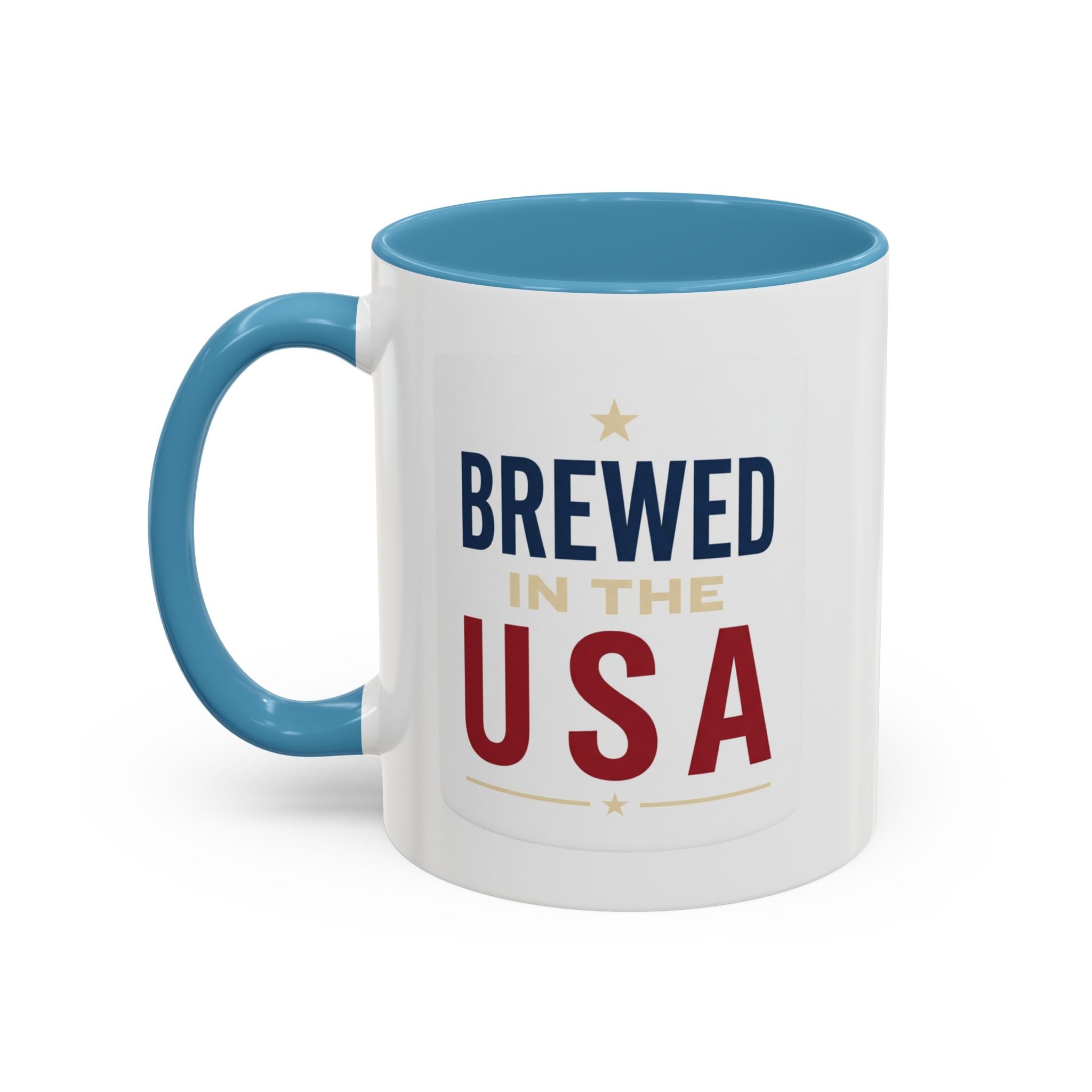 4th of July Accent Mug — Two‑Tone Ceramic (11oz & 15oz)